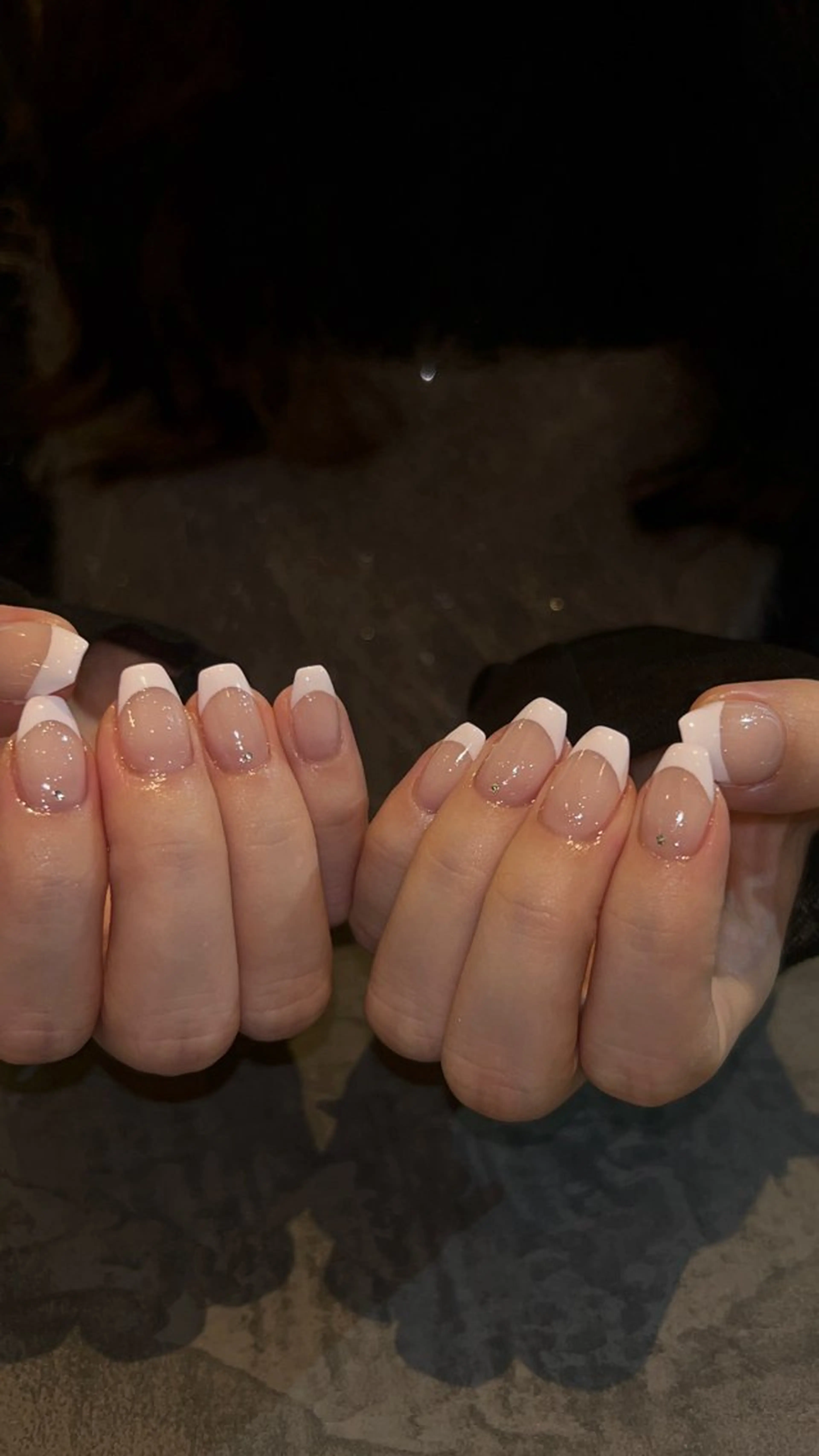 ネイル ラメ(グリッター) ピンク ハンドネイル plume. noaのネイルデザイン