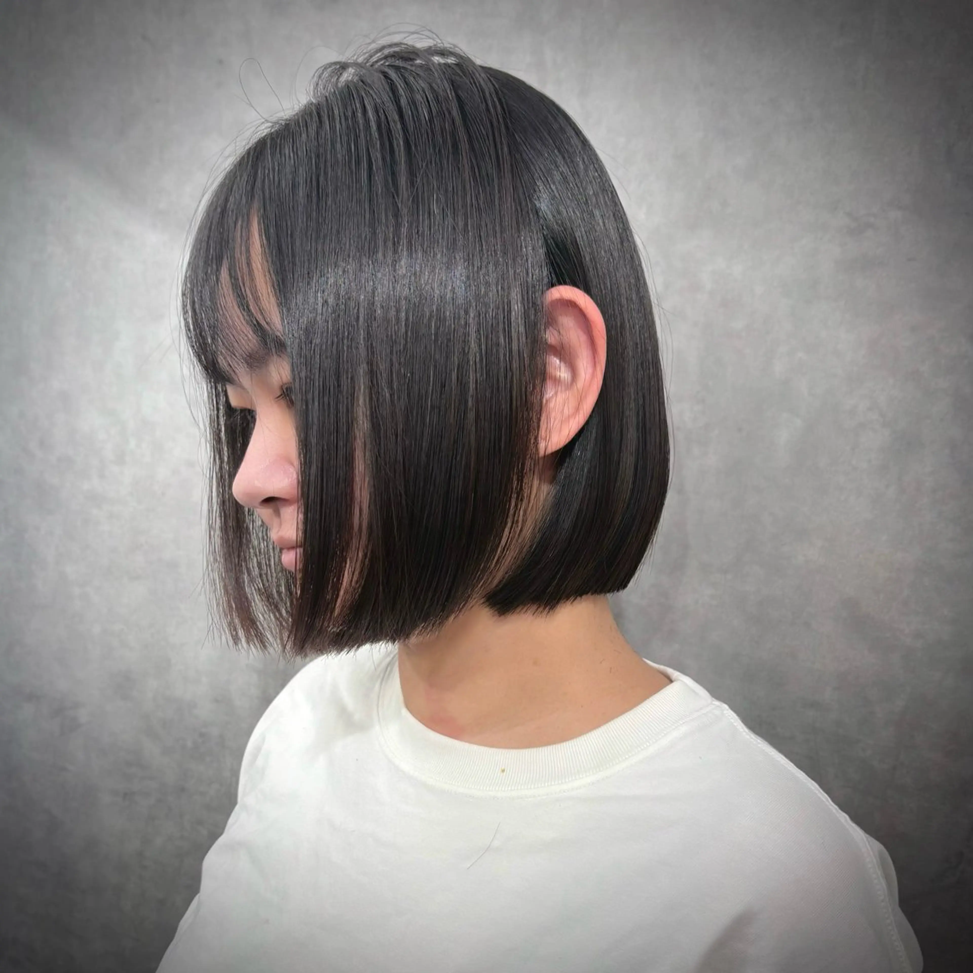 ショート 切りっぱなしボブ ボブ いろあそび所属・12月限定🉐カット モデル募集🉐のヘアスタイル