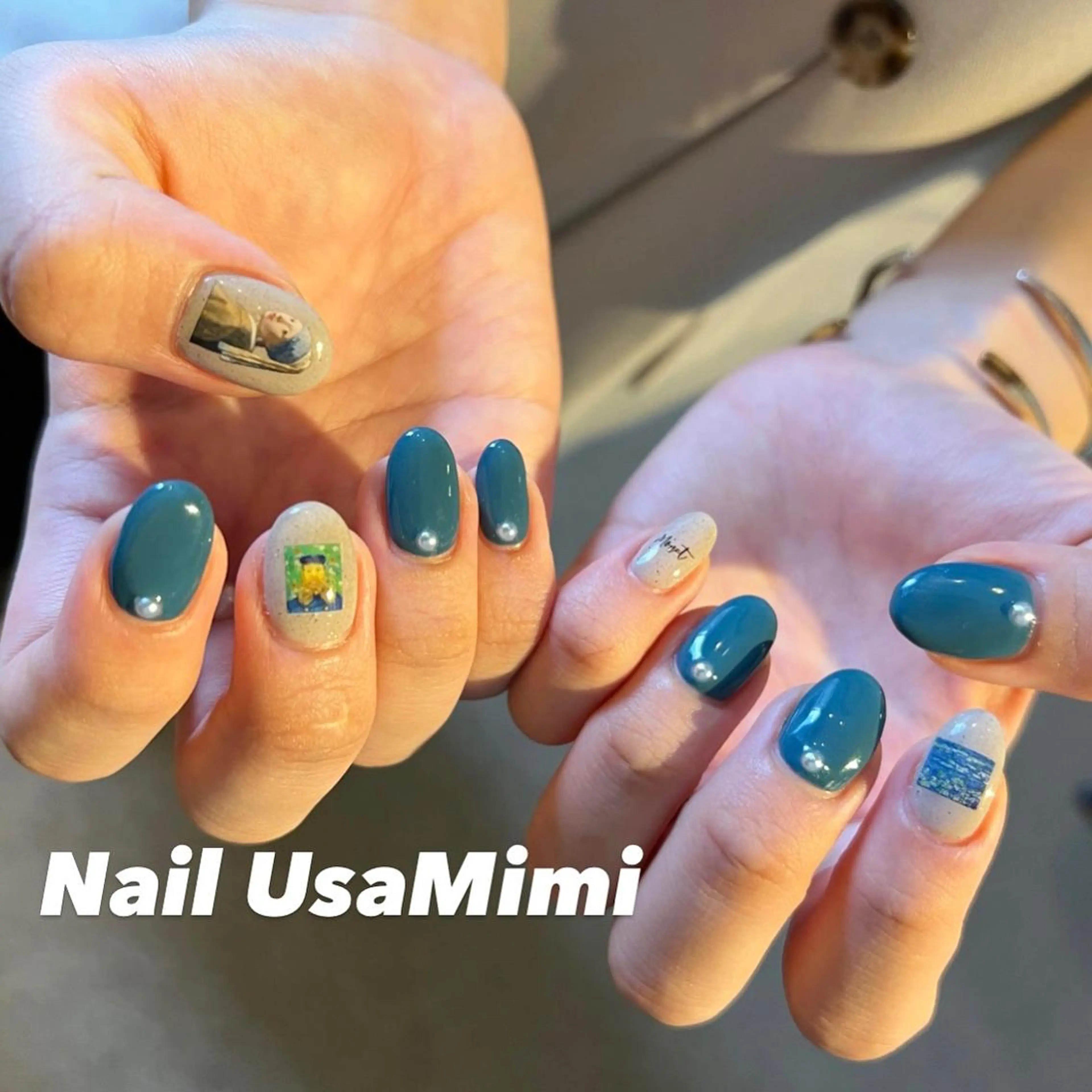 ネイル クリアネイル フットネイル ジェルネイル マグネットネイル 持ち込み 本町ネイルNail UsaMimiのネイルデザイン