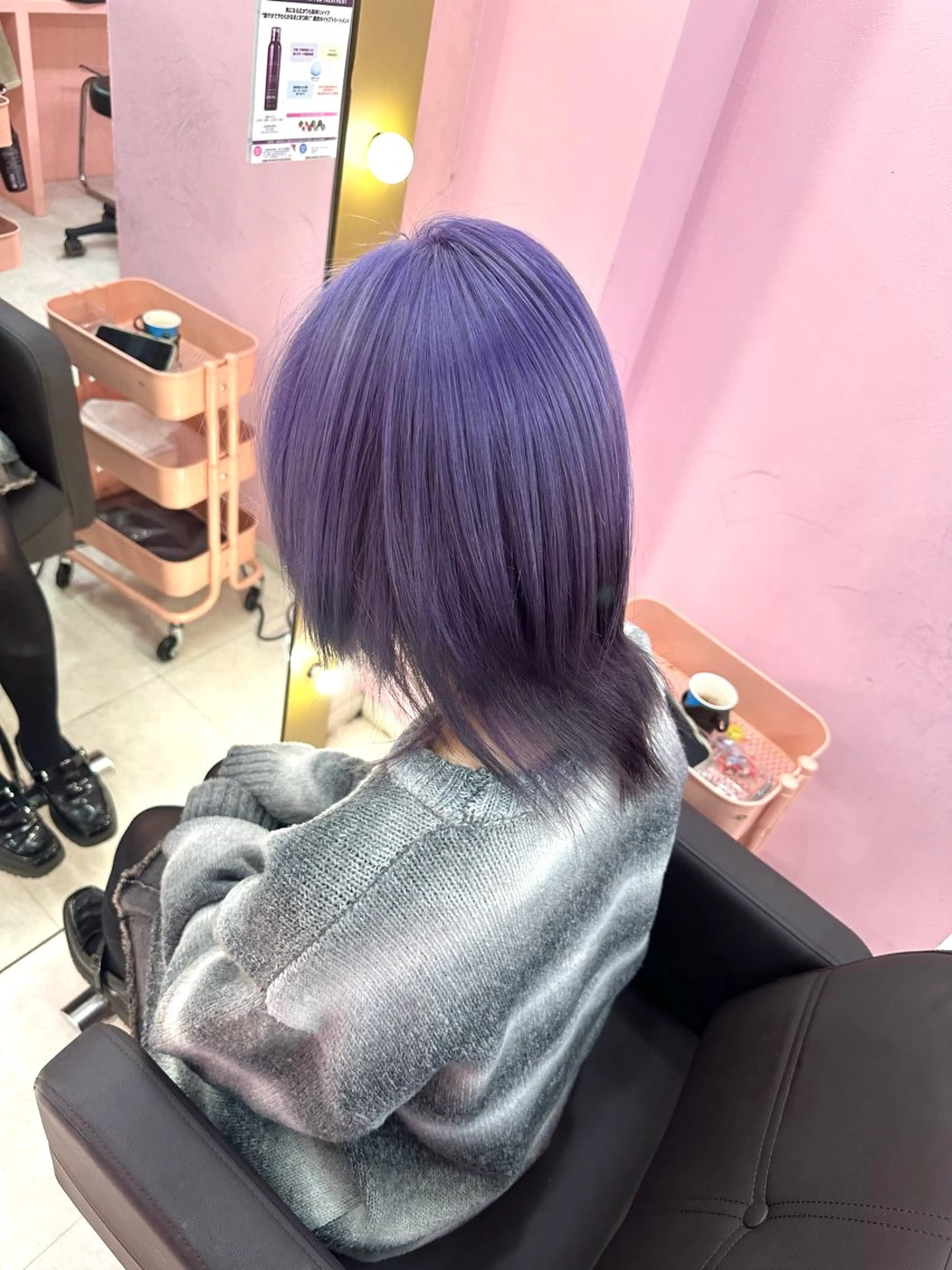 ミディアム カラー カット ヘアカラー トリートメント ハイトーン支持率 No.1🦋KOKIのヘアスタイル