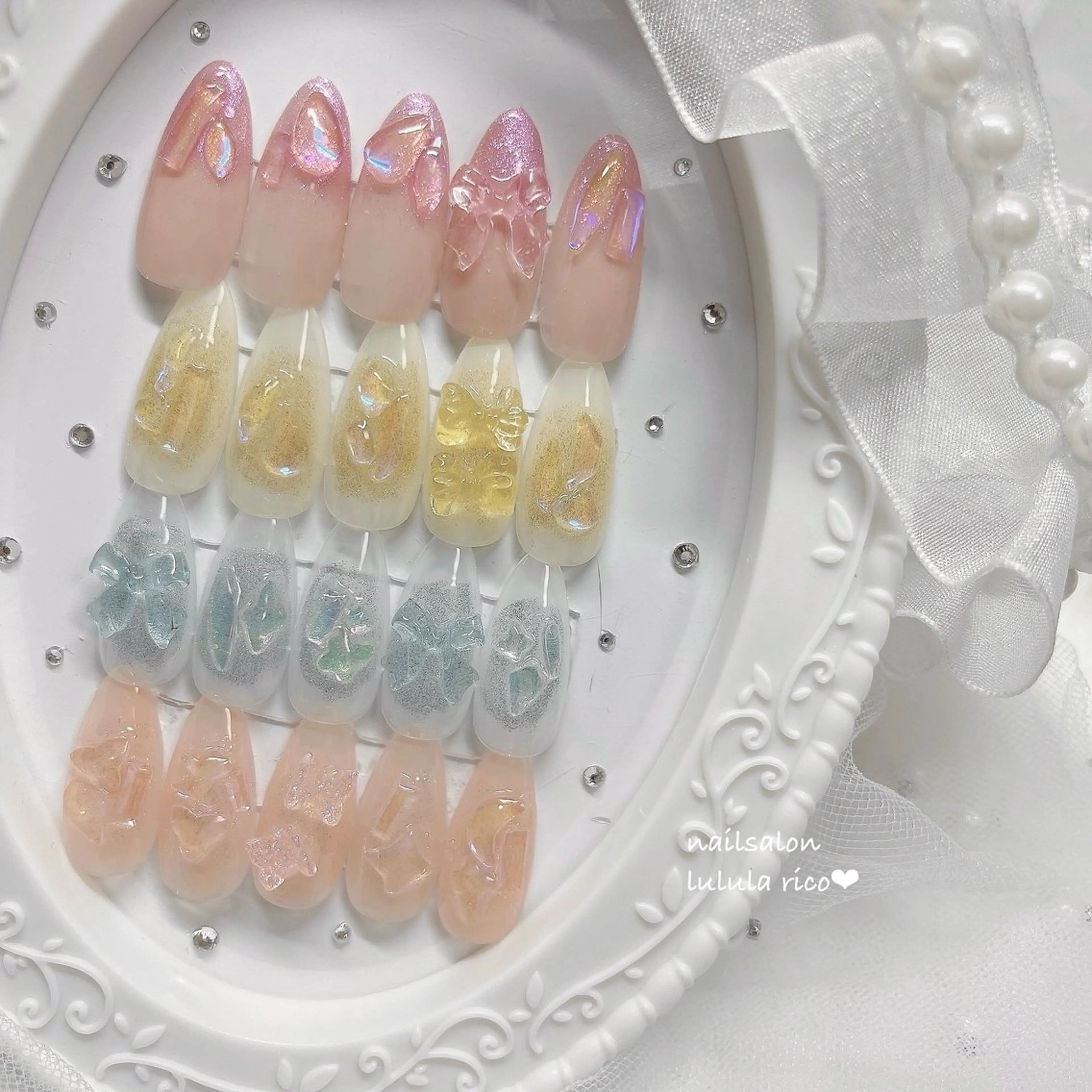 ネイル オーロラネイル 氷ネイル・うるうるネイル lulula ricoのエステ・リラクイメージ