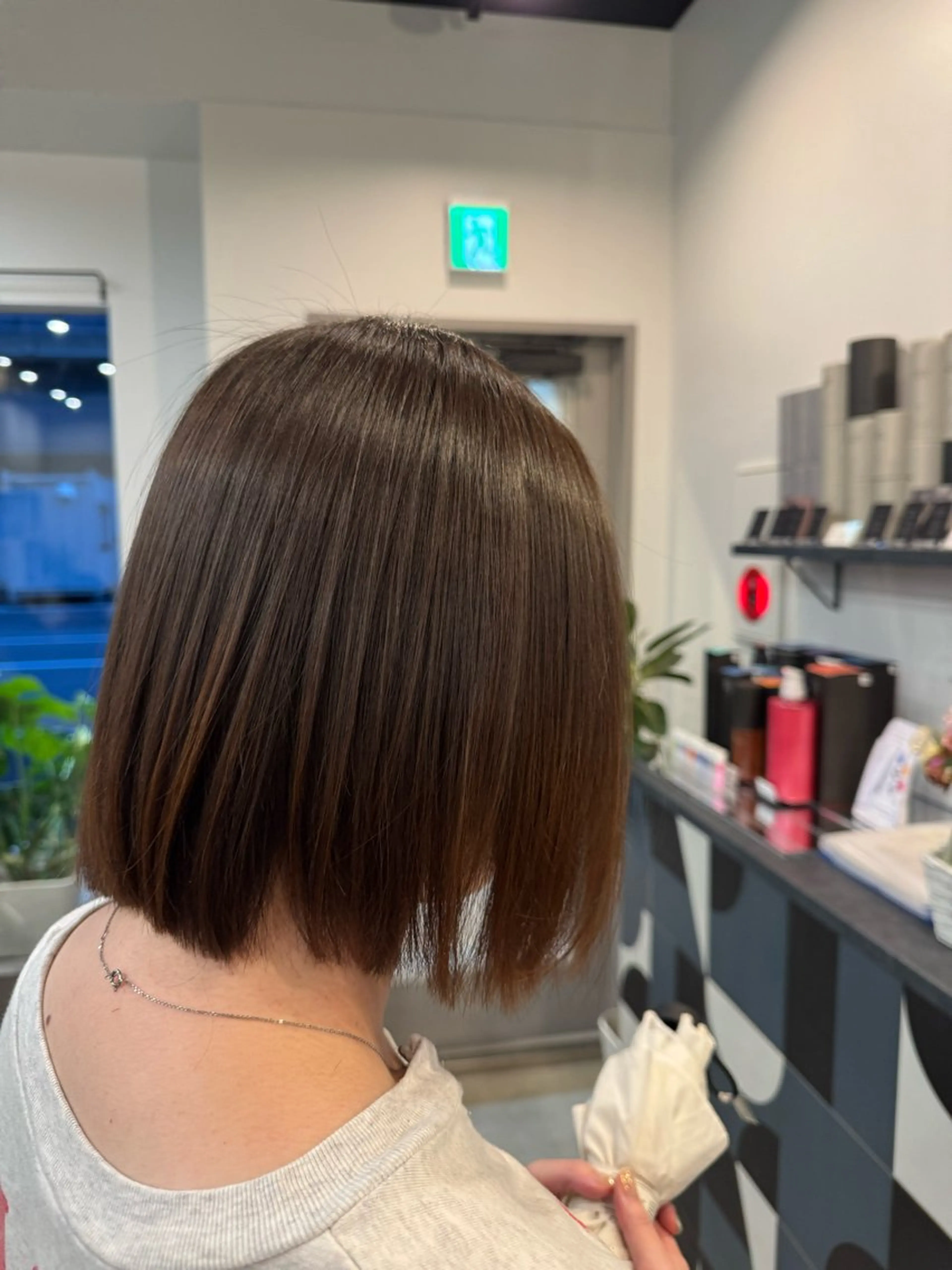 ショート 切りっぱなしボブ ボブ 髪質改善 トリートメント カット トリートメント dog star 関 海斗のヘアスタイル