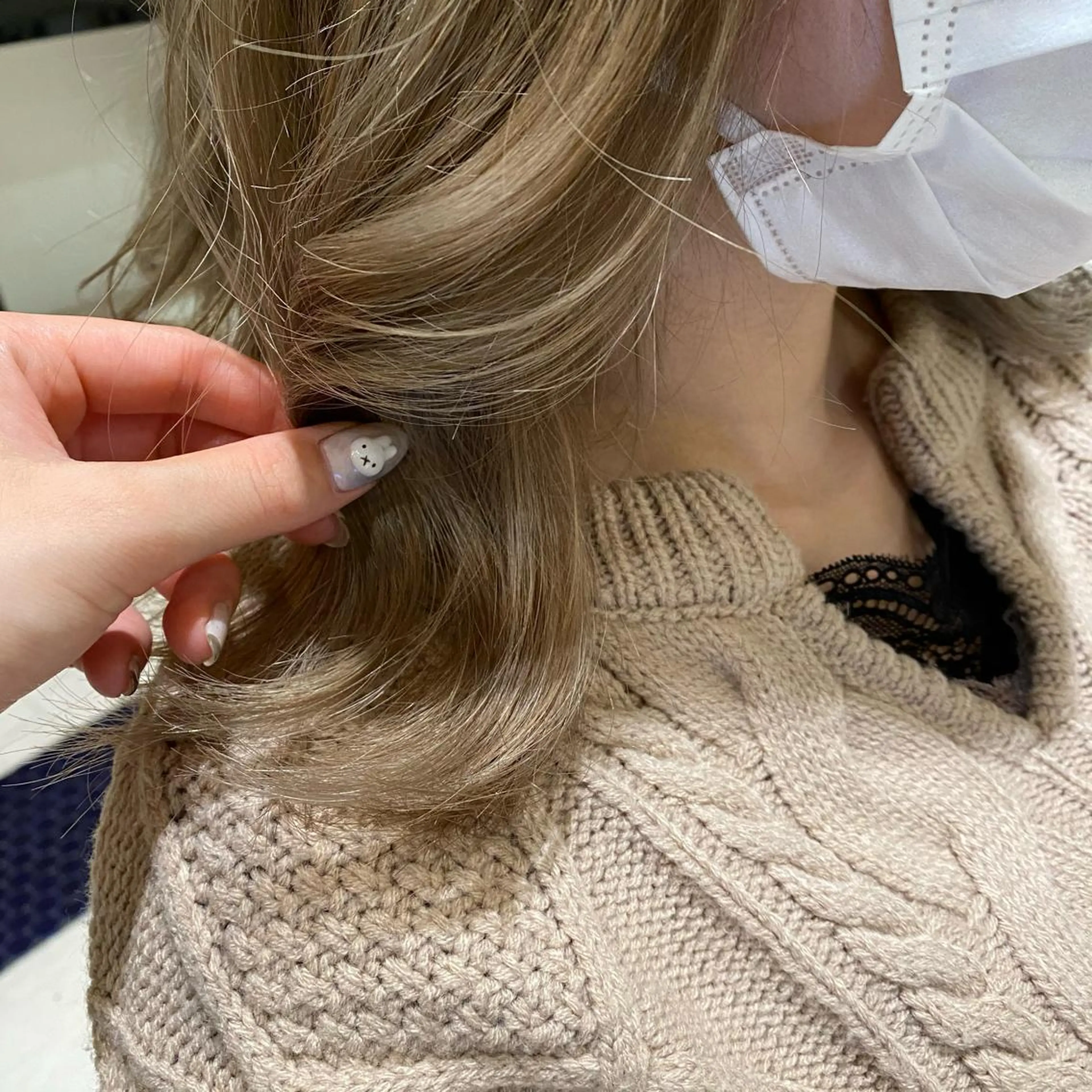 ミディアム カラー ヘアアレンジ ネイル マツエク・マツパ ベージュカラー ミルクティーベージュ Noah's　Ark所属・透明感カラー🫧ヘア セット🫧松本菜月の眉毛・アイブロウイメージ