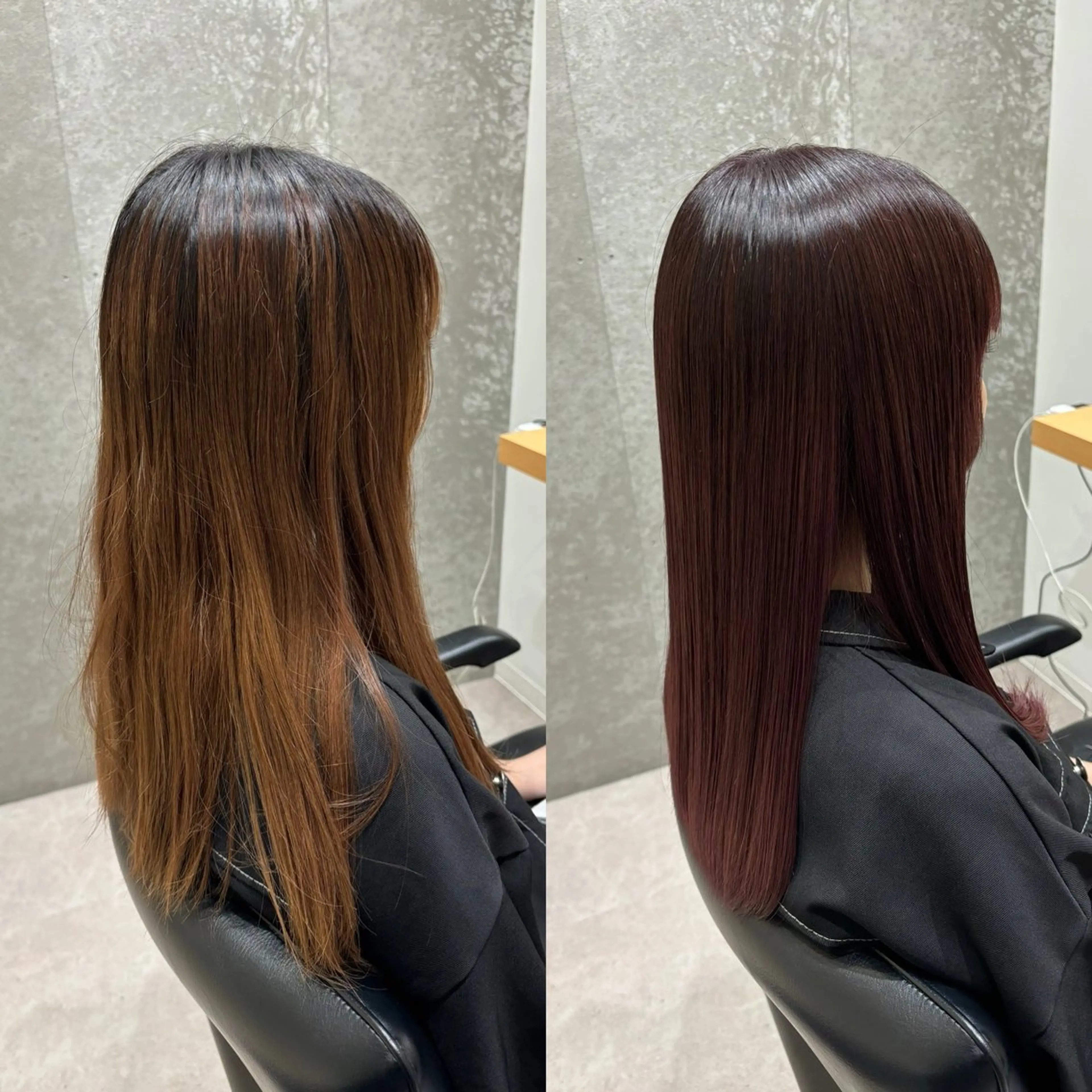 セミロング カラー トリートメント カット ヘアカラー トリートメント GOTODAY  SHAiRE SALON　新宿Aura店所属・髪質改善ヘアケア 艶髪特化/上田のヘアスタイル