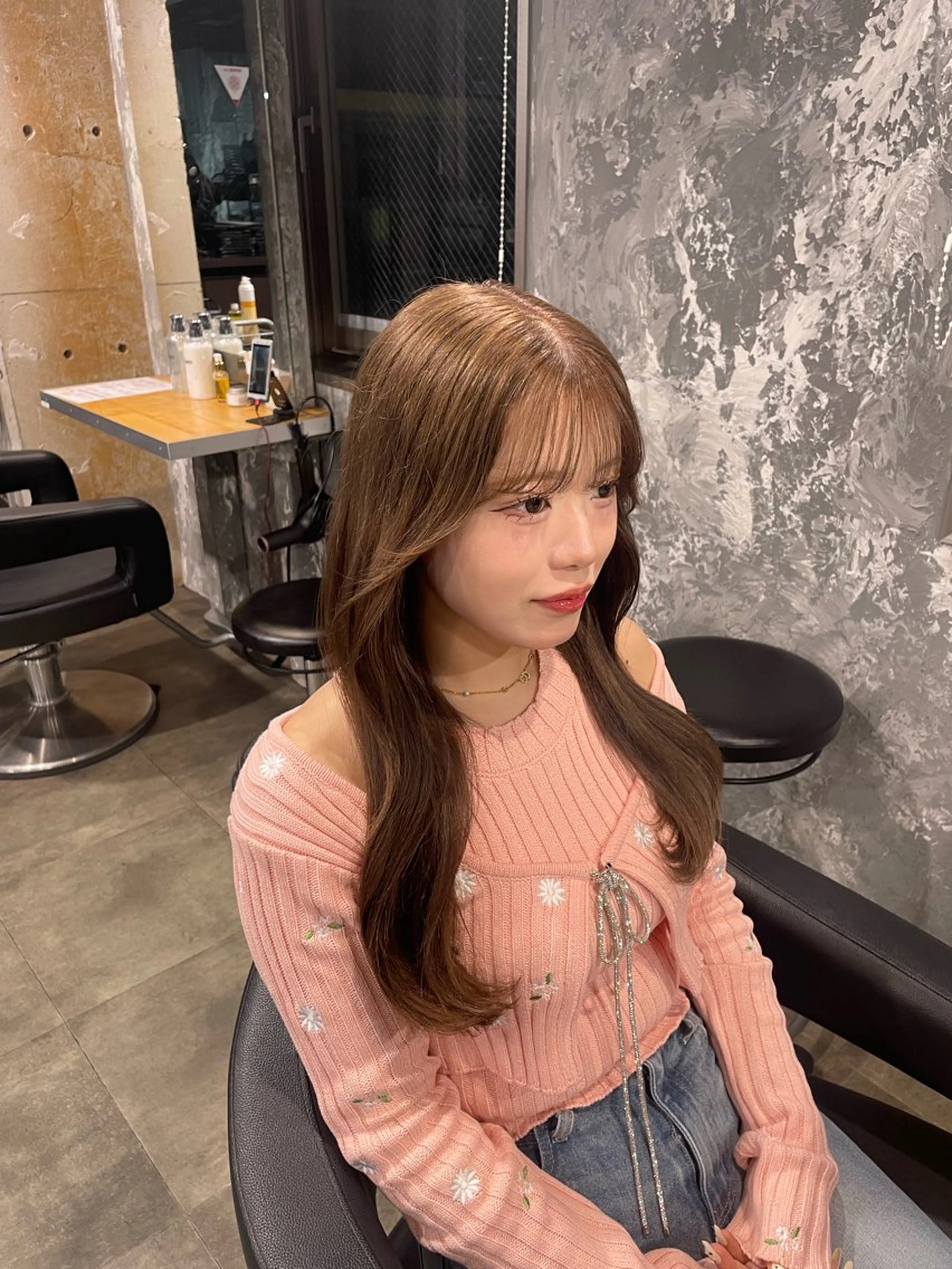 ロング カラー ヘアカラー ハイトーン 横浜💞ミオのヘアスタイル