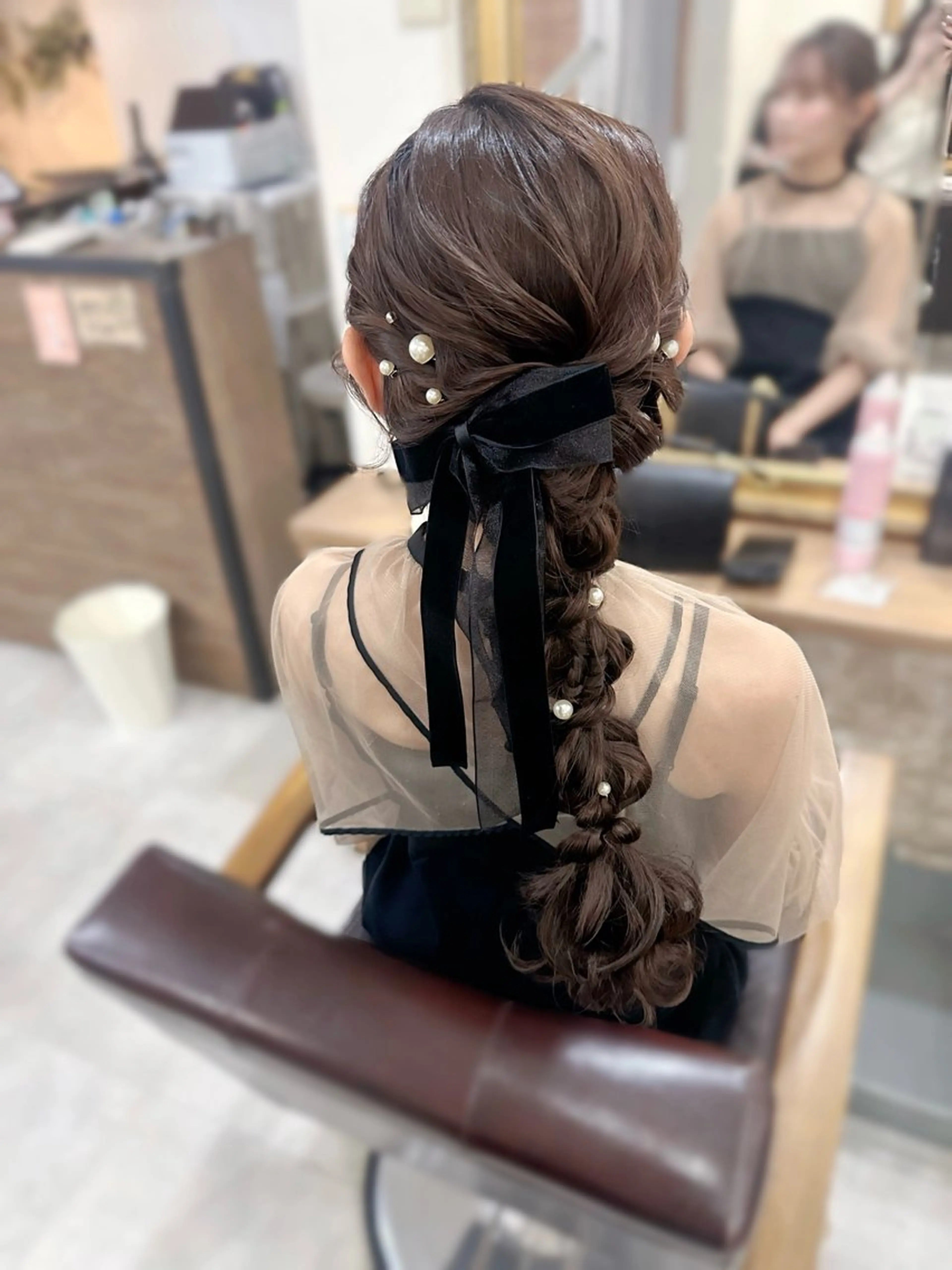 ヘアアレンジ 結婚式・ブライダル ヘアセット 谷口遥 ♡ jolie栄店のマツエク・マツパデザイン