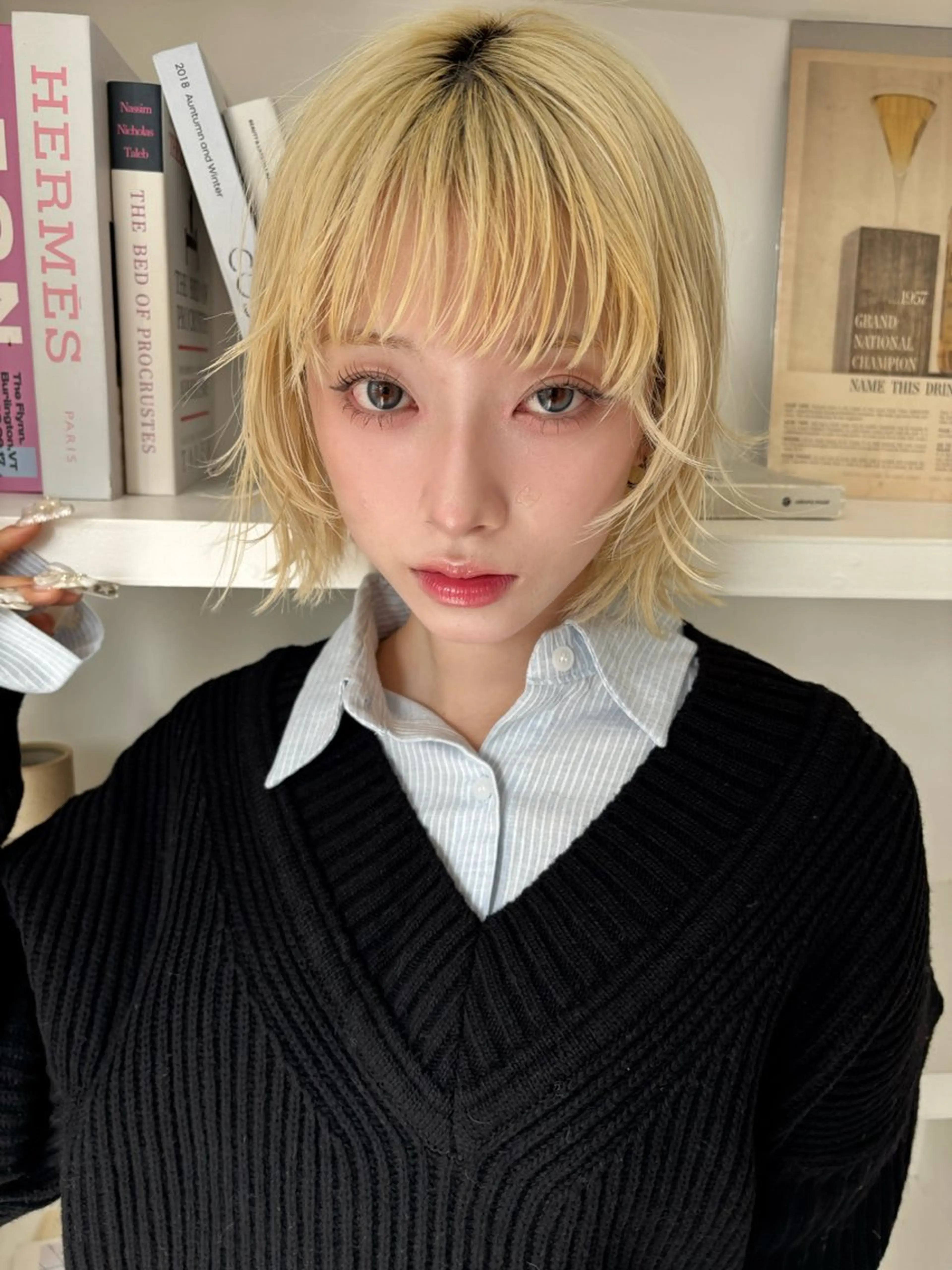 ショート カラー 【当日OK◉】レ イヤー/透明感カラーのヘアスタイル