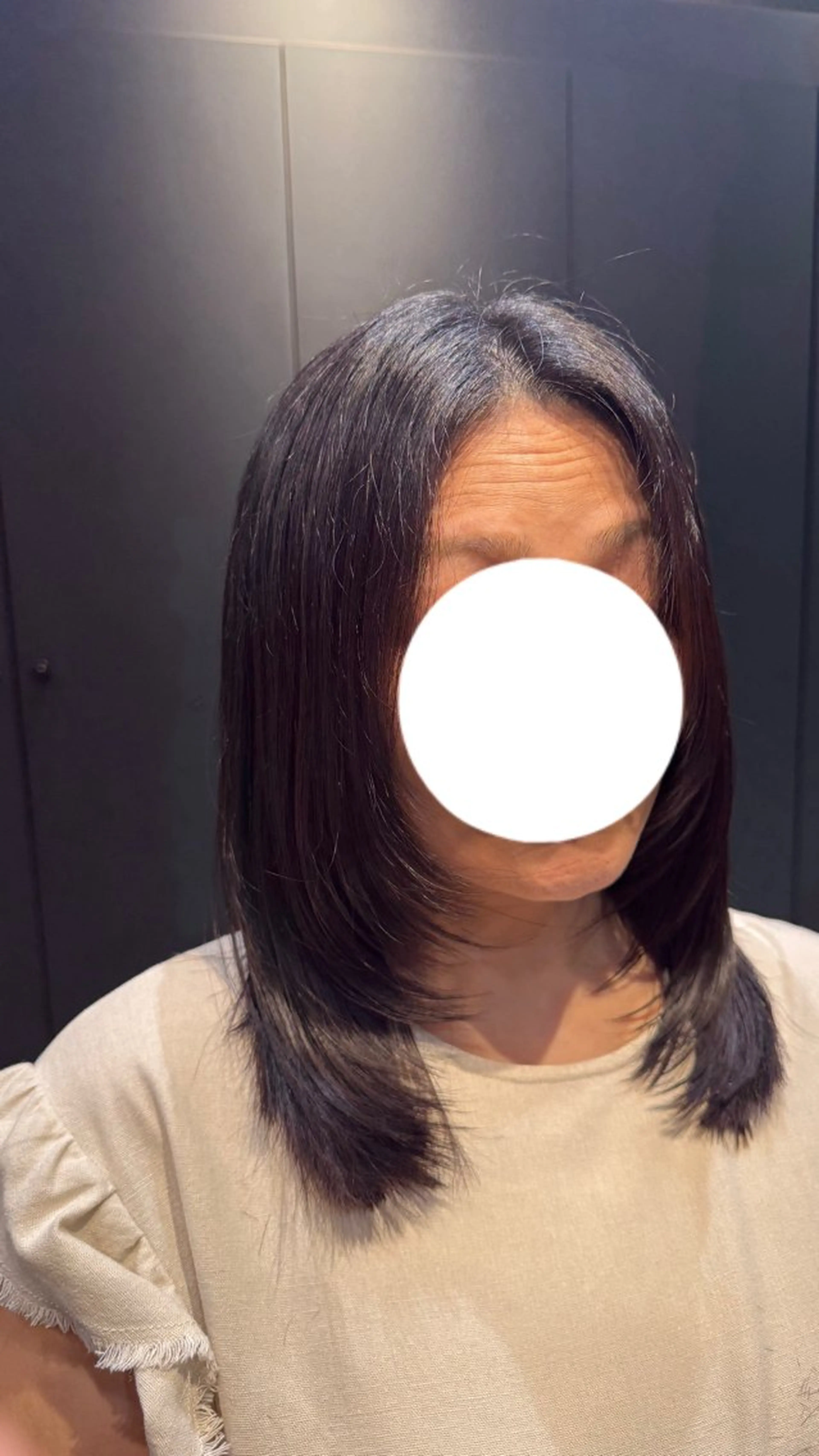 ミディアム 縮毛矯正/カット/ まな⭐️のヘアスタイル