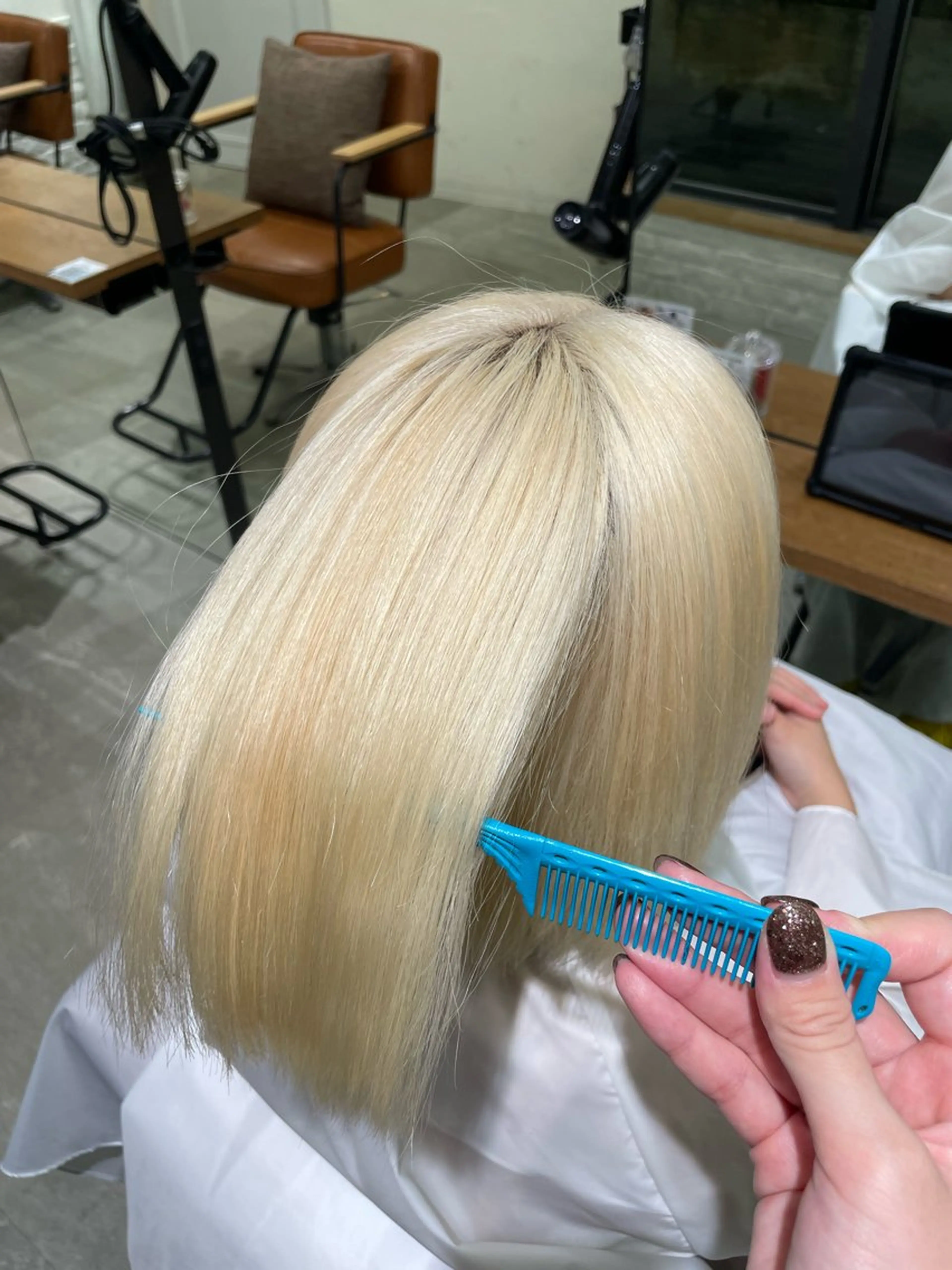 ショート 髪質改善🤍艶カラー ゆいのヘアスタイル