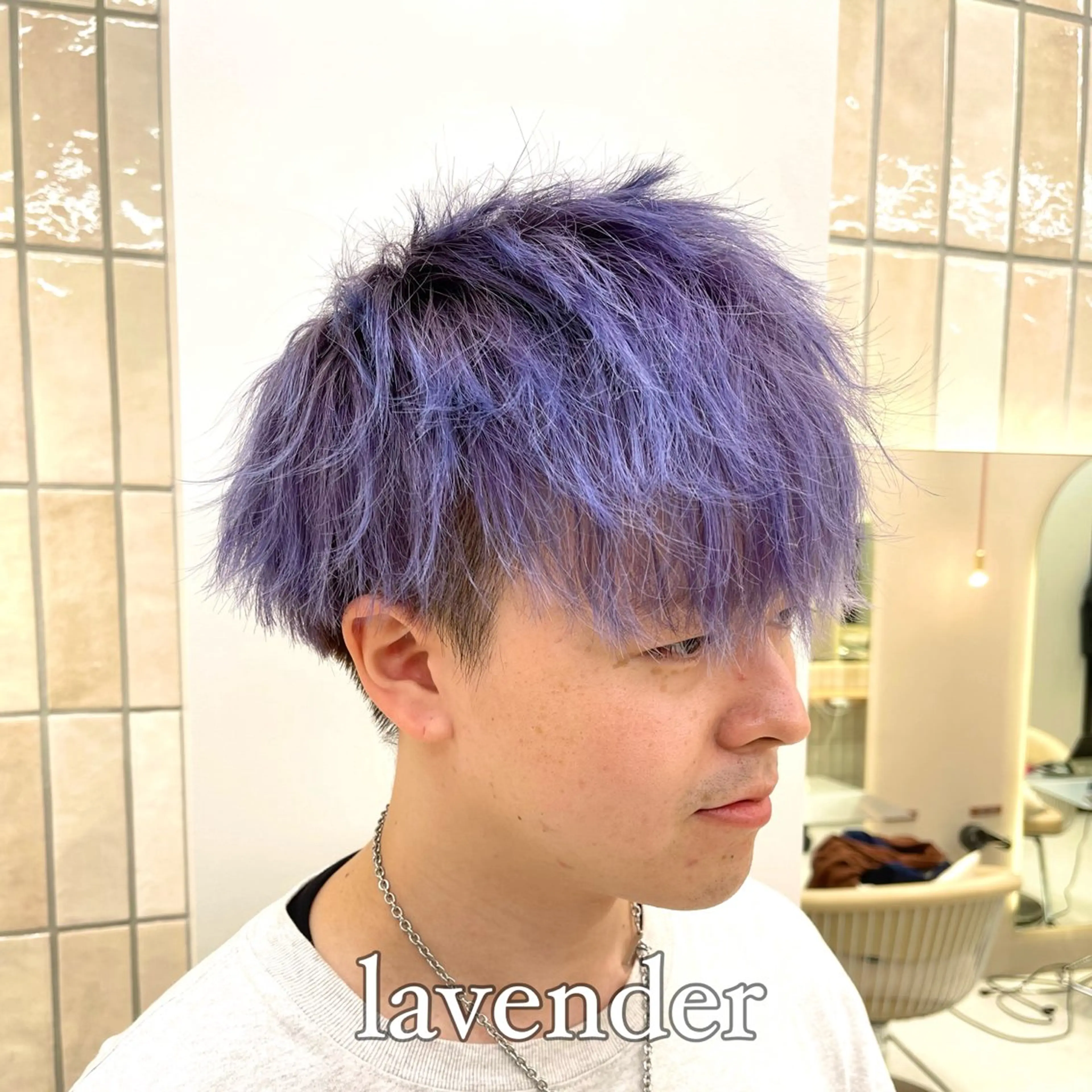 カラー メンズ カット ヘアカラー トリートメント ✨縮毛矯正　韓国ヘア レイヤー✨大濱快斗のヘアスタイル