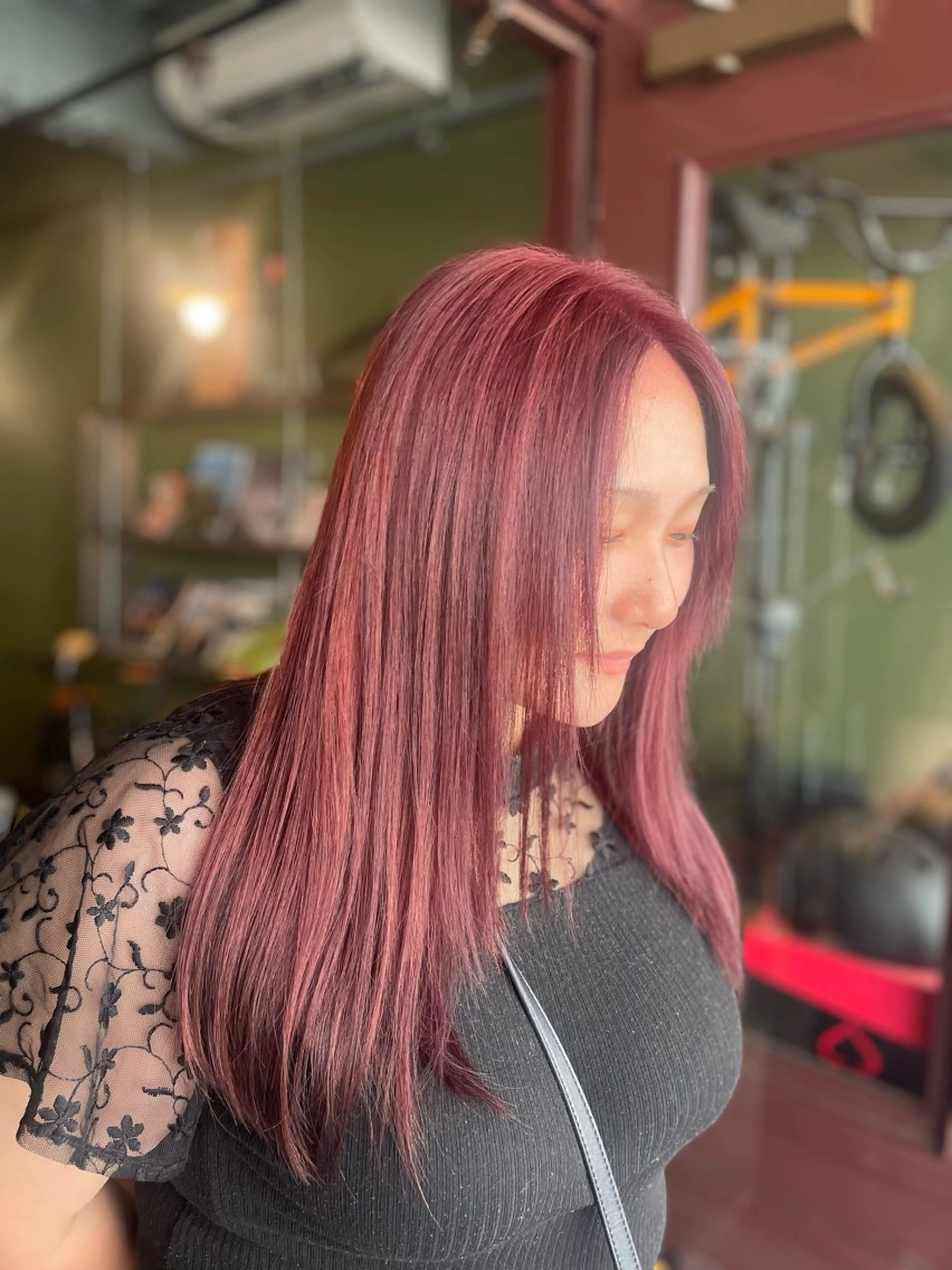 セミロング カラー ヘアカラー トリートメント PATH-hair. store/MAIのヘアスタイル