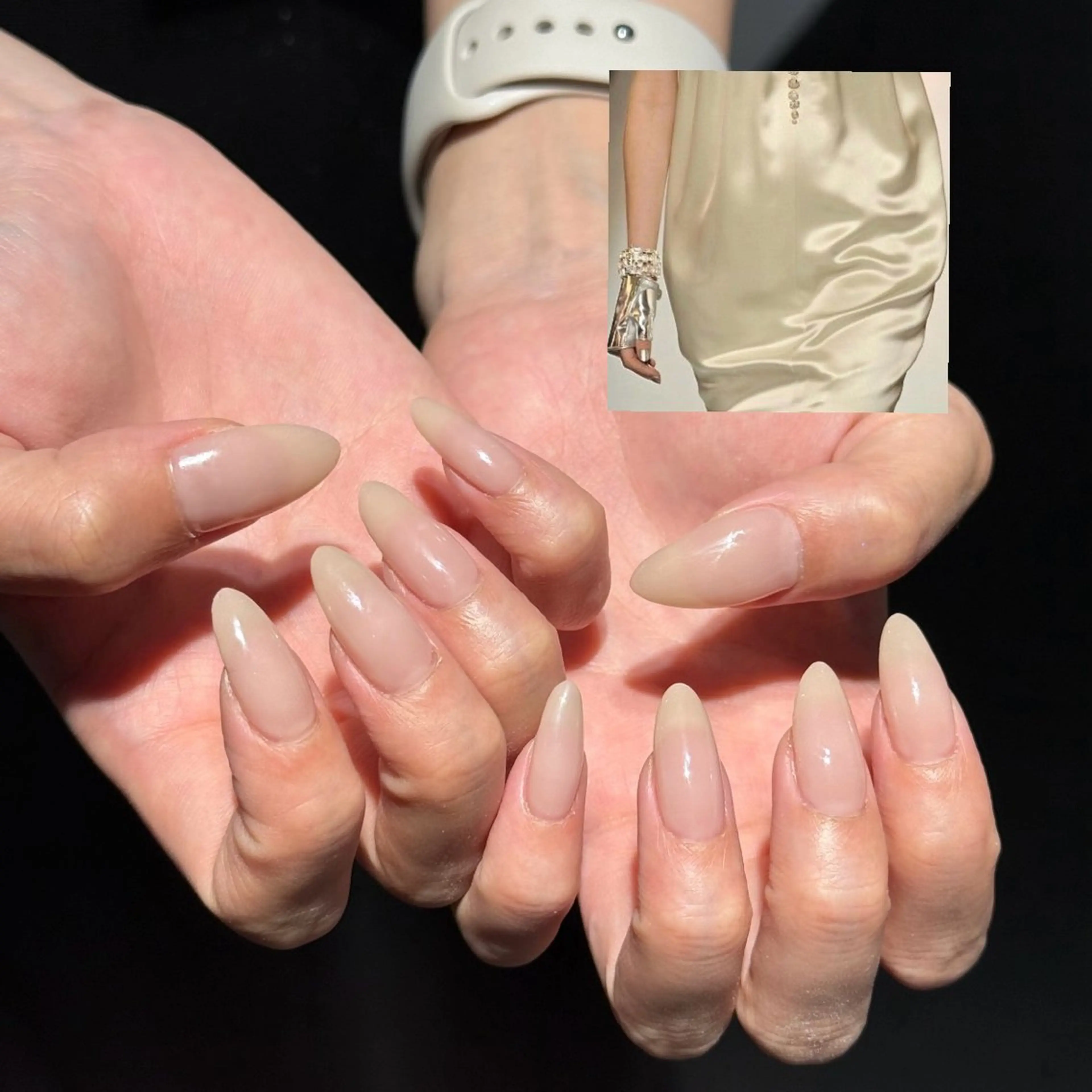 ネイル ワンカラーネイル シンプルネイル ハンドネイル 本町NailUsaM imiKEINAのネイルデザイン
