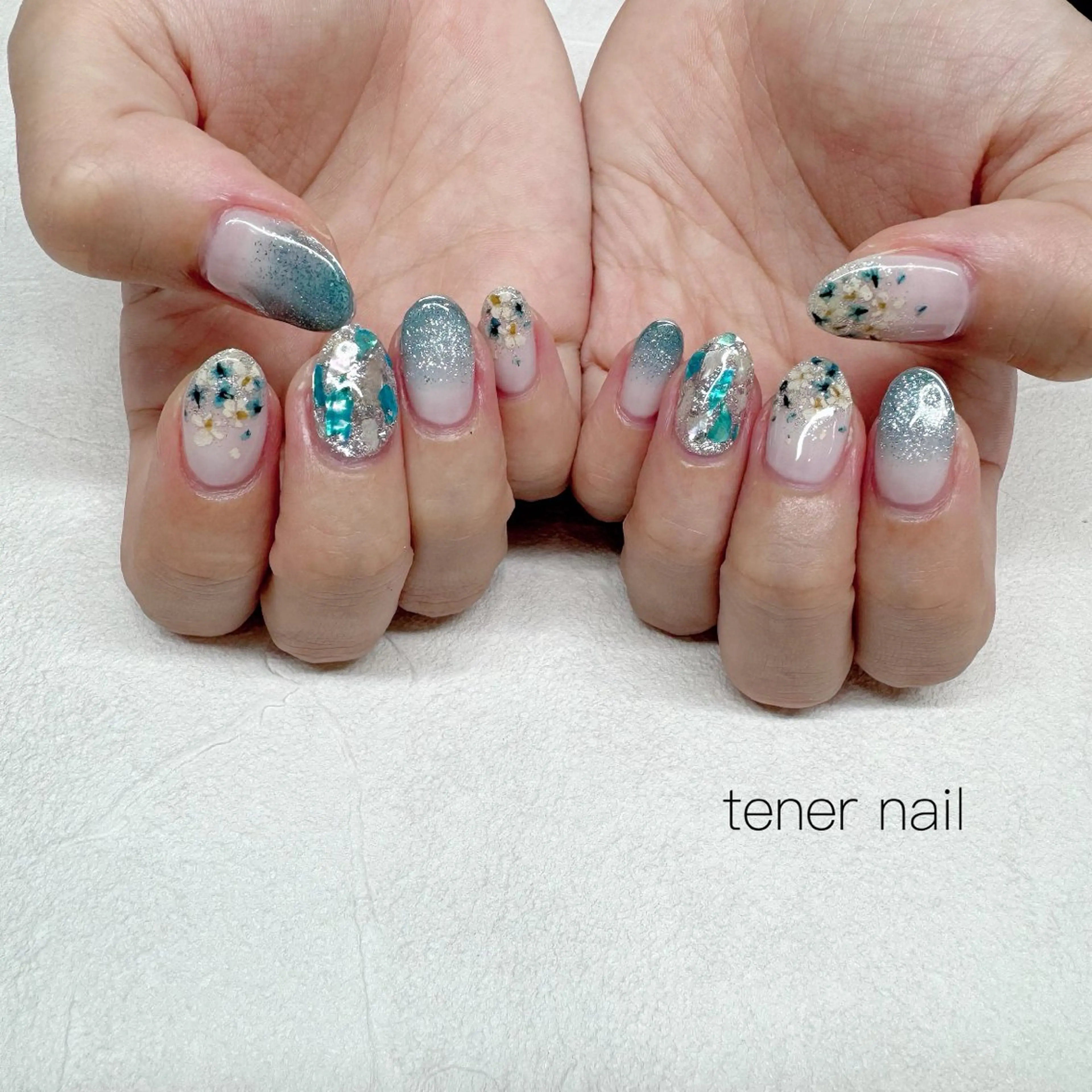 ネイル フラワーネイル ハンドネイル tener  nail  テネルネイル所属・テネルネイル tener nailのネイルデザイン
