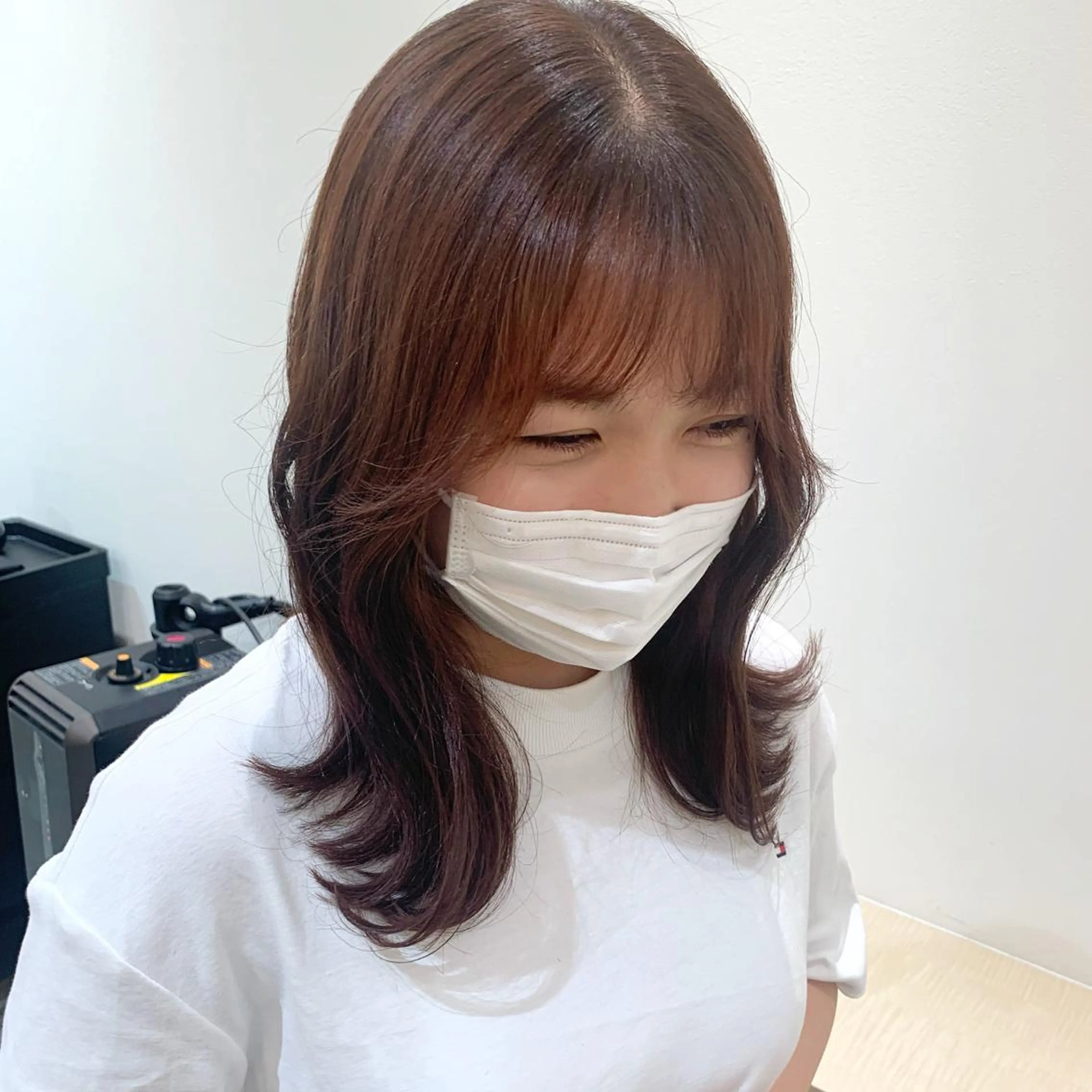 ミディアム ヘアアレンジ 韓国風ヘア Apero【アペロ】所属・パーマ/暖色/ボブ イワタテ🇰🇷のヘアスタイル