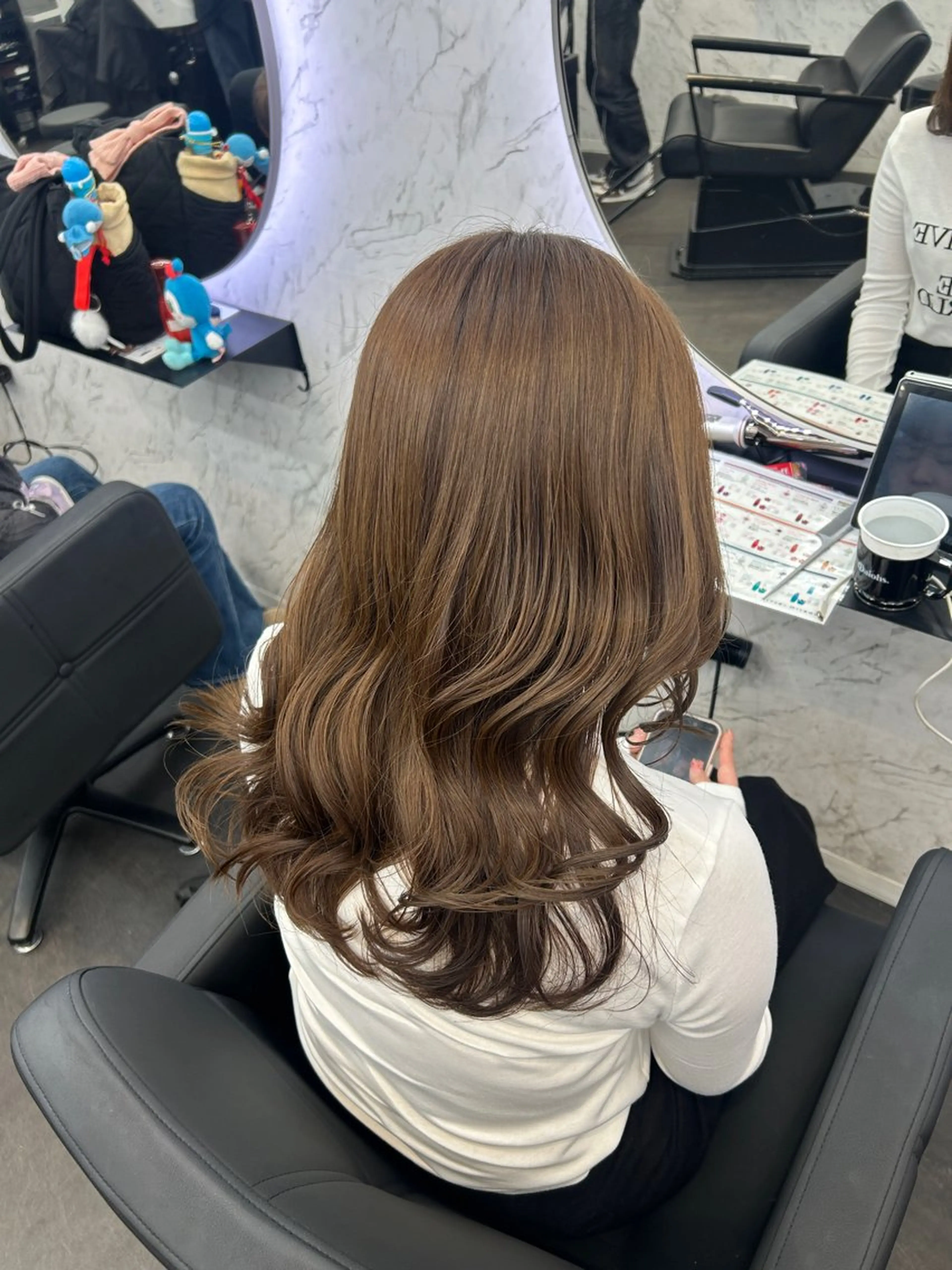 ロング カラー ブリーチ ダブルカラー ブリーチなしカラー ヘアカラー 韓国艶カラー 🇰🇷💎MIUのヘアスタイル