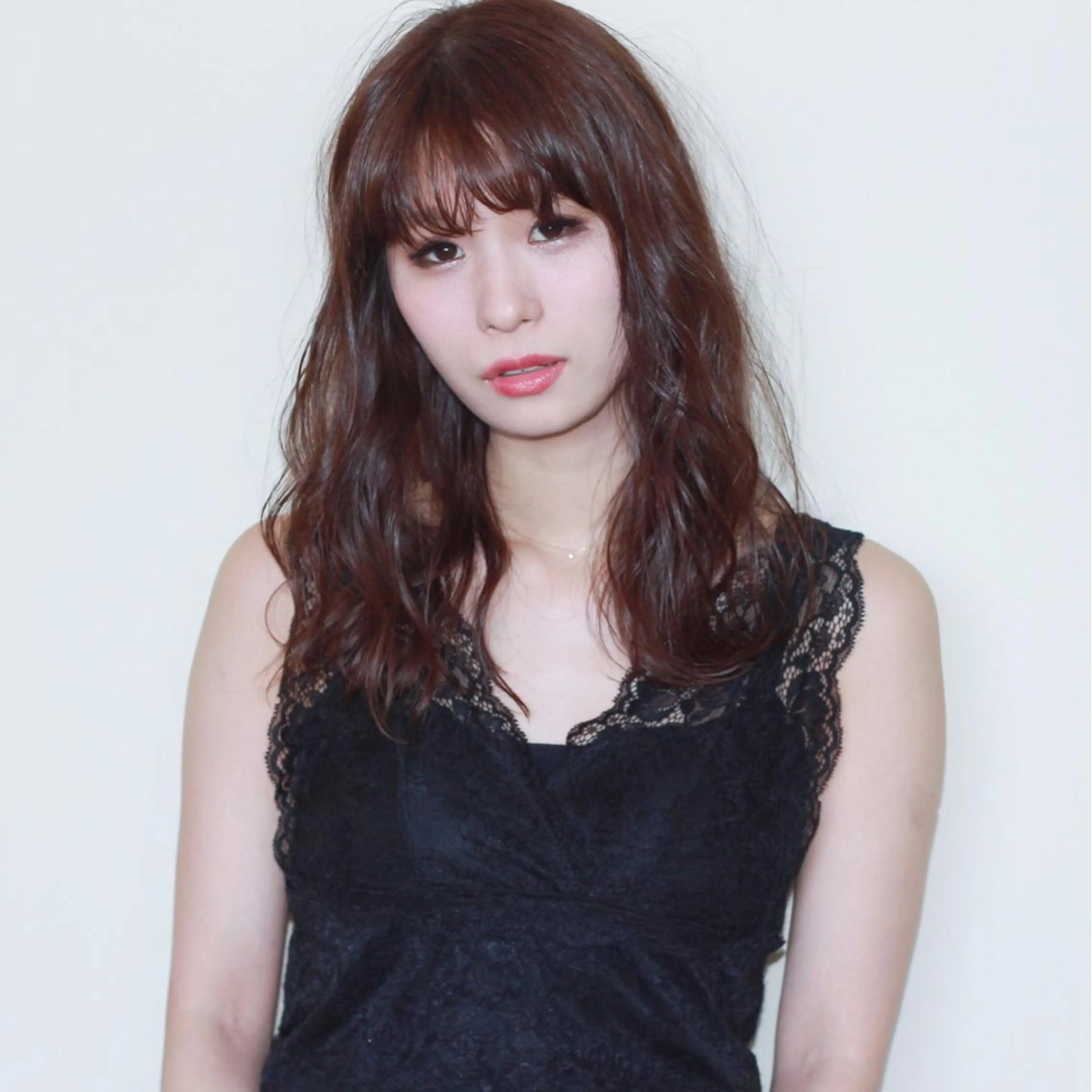 セミロング カラー 上川 美幸のヘアスタイル