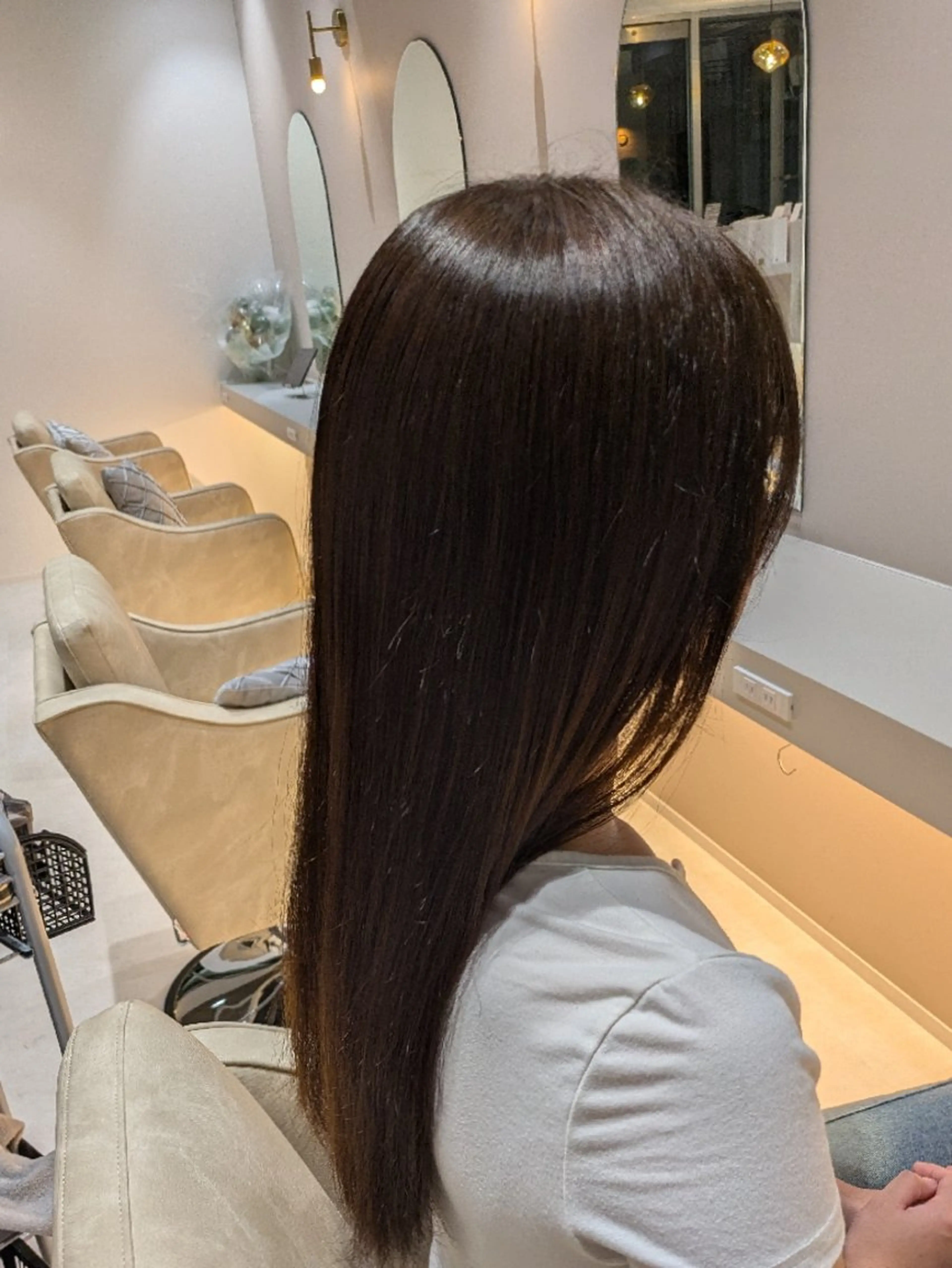 カラー ロング 透明感カラー 吉田 美姫のヘアスタイル