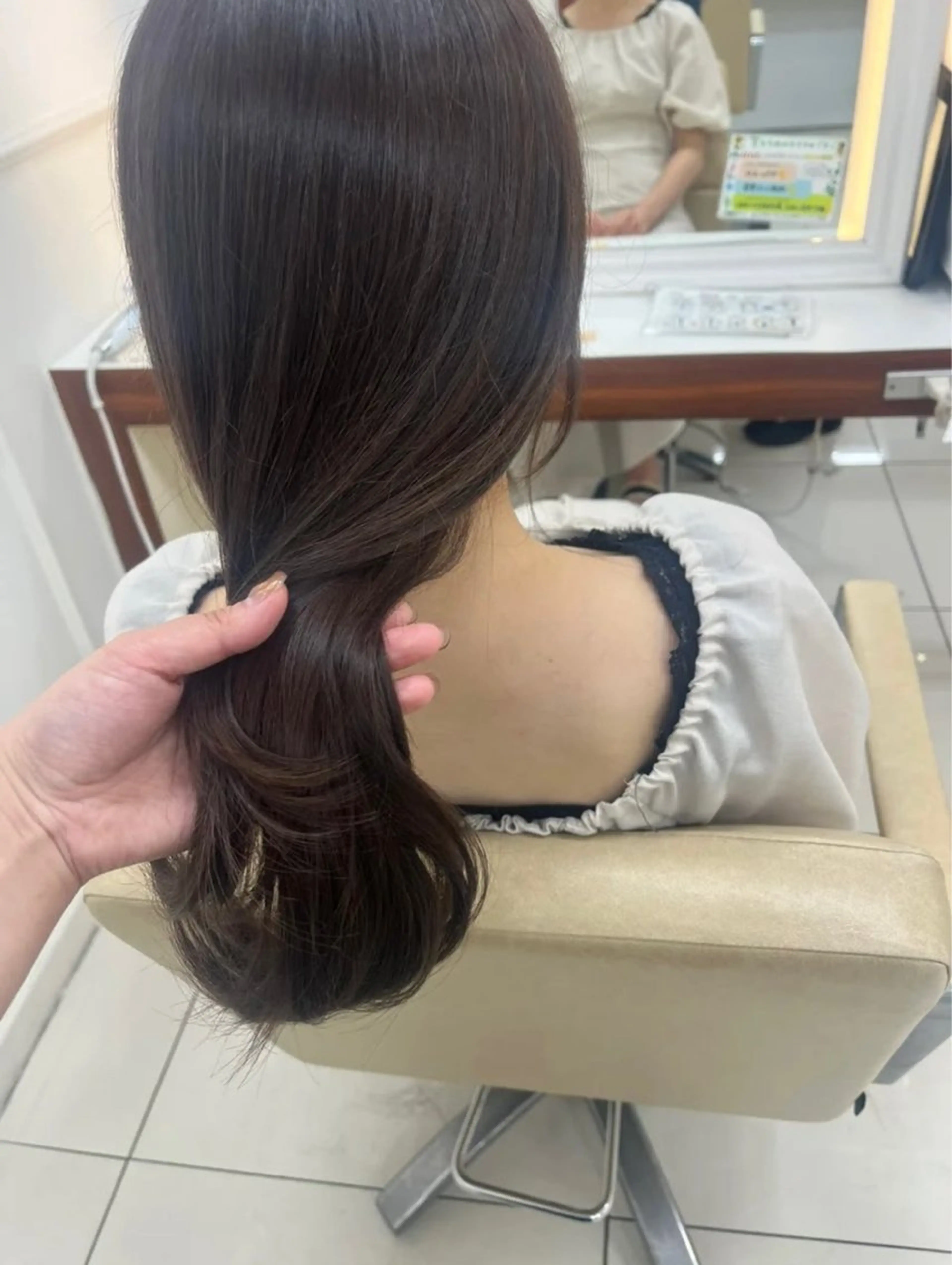 ロング カラー カット ヘアカラー トリートメント カットカラーモデル BASSA上石神井店のヘアスタイル