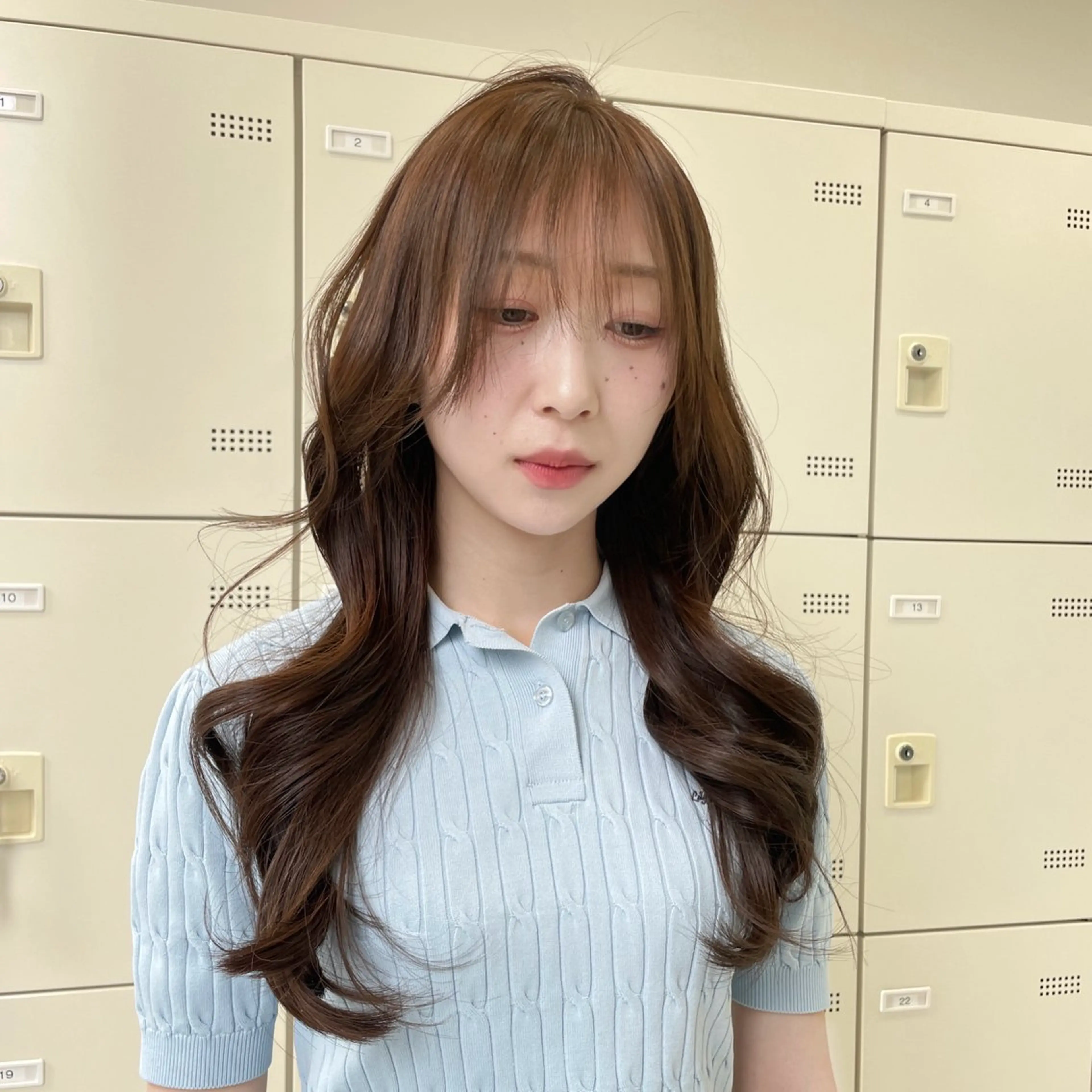 セミロング MOE 福岡韓国ヘア✧︎のヘアスタイル