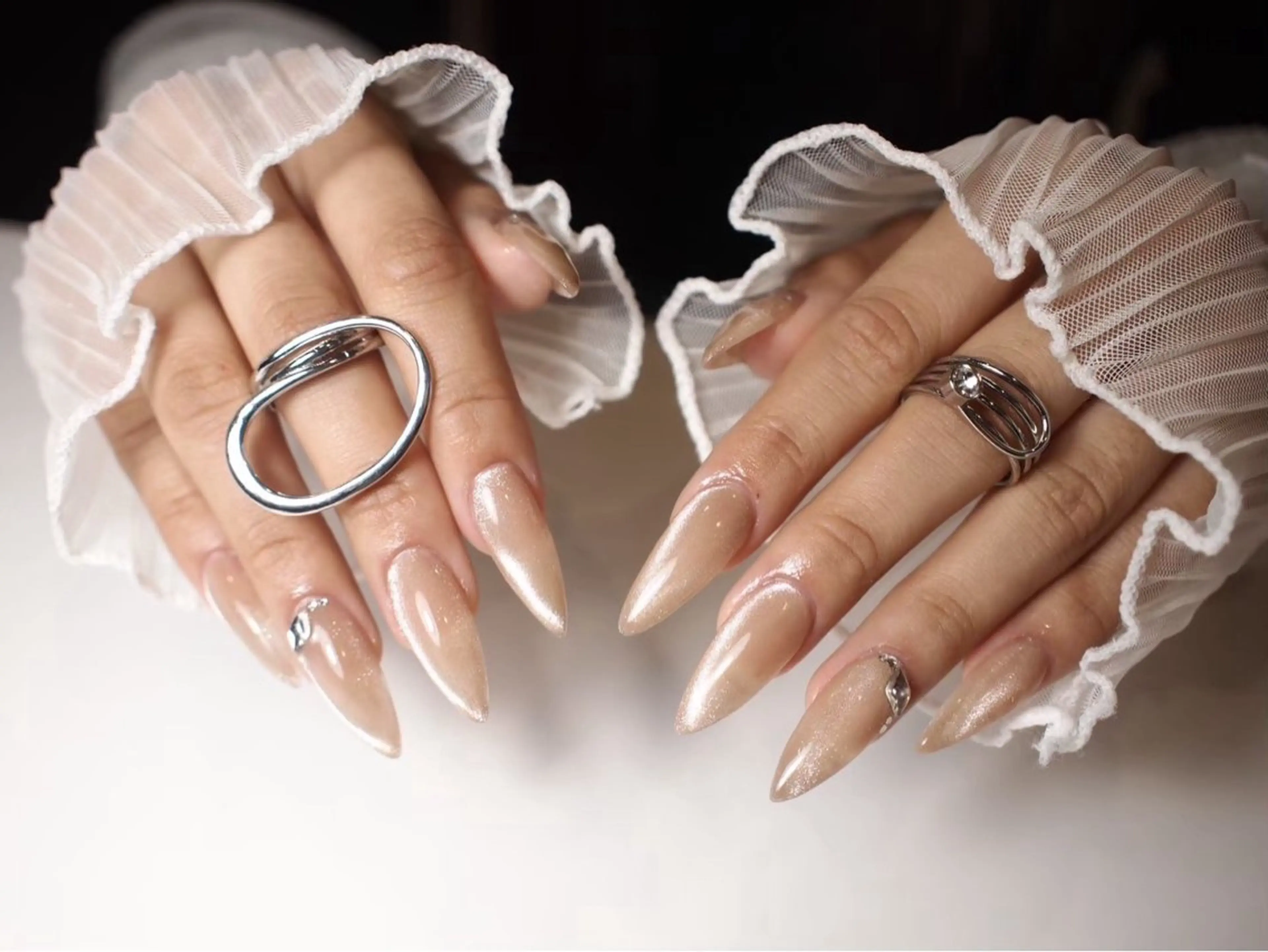 ネイル マグネットネイル ハンドネイル 【ＯＲＧＡＮ】 nailのネイルデザイン