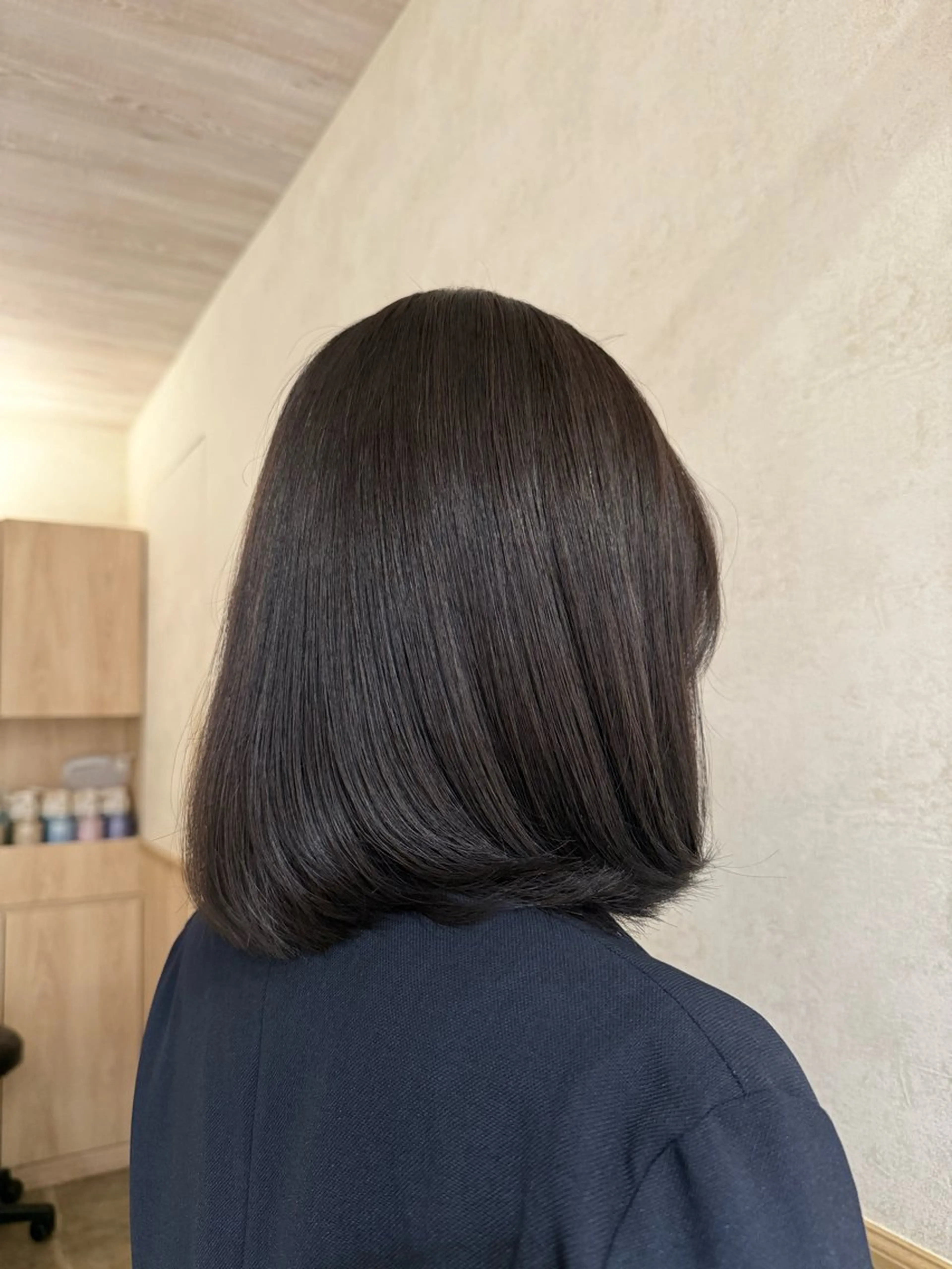 ミディアム カラー トリートメント カット ヘアカラー sakura/暖色/ 透明感/艶カラーのヘアスタイル