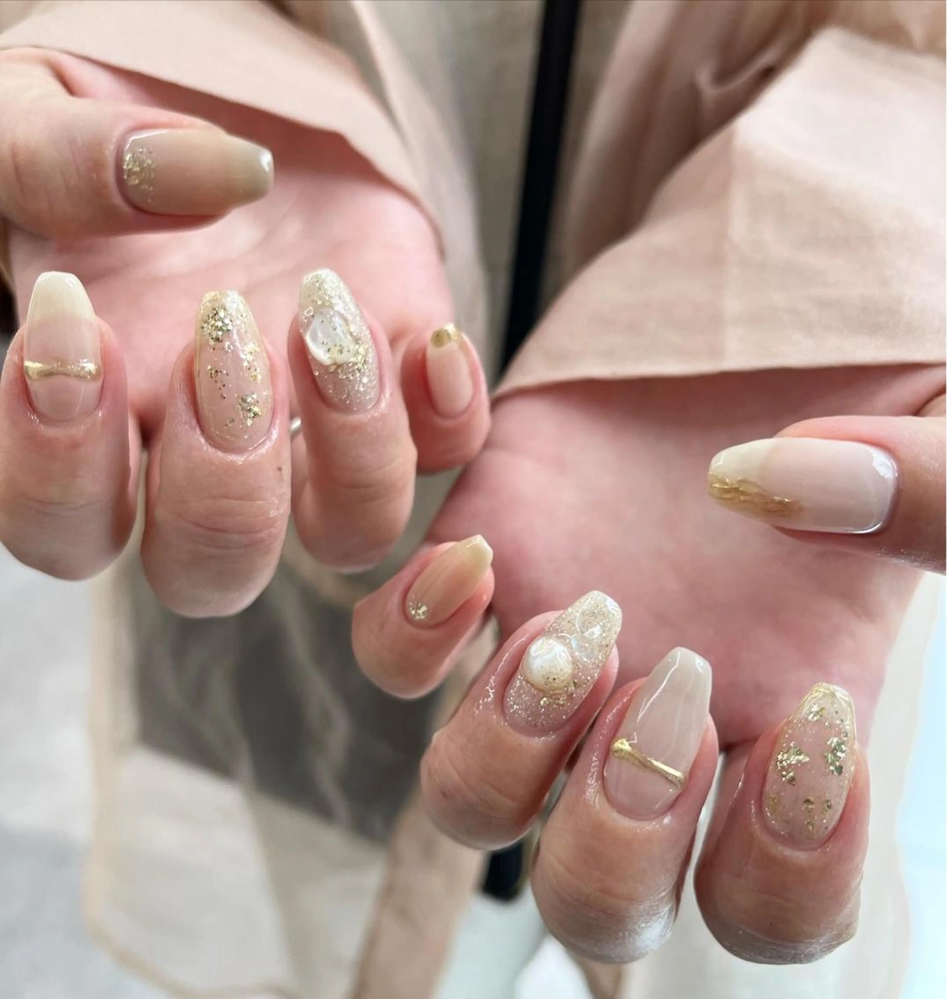 ネイル ゴールド nail* runa🌻のネイルデザイン