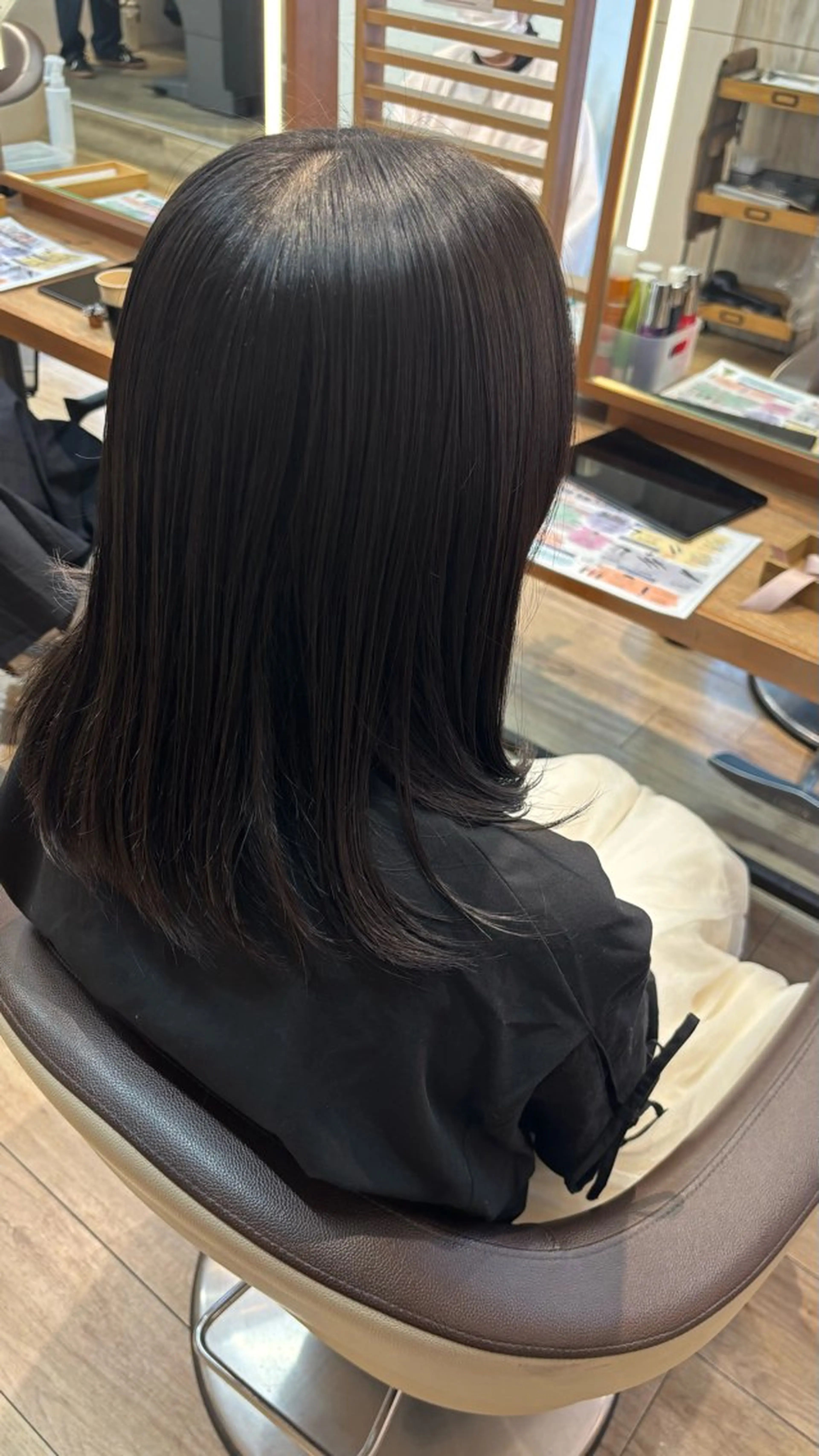 セミロング トリートメント ゆうこ🍀艶カラー/ ストレート/艶髪のヘアスタイル