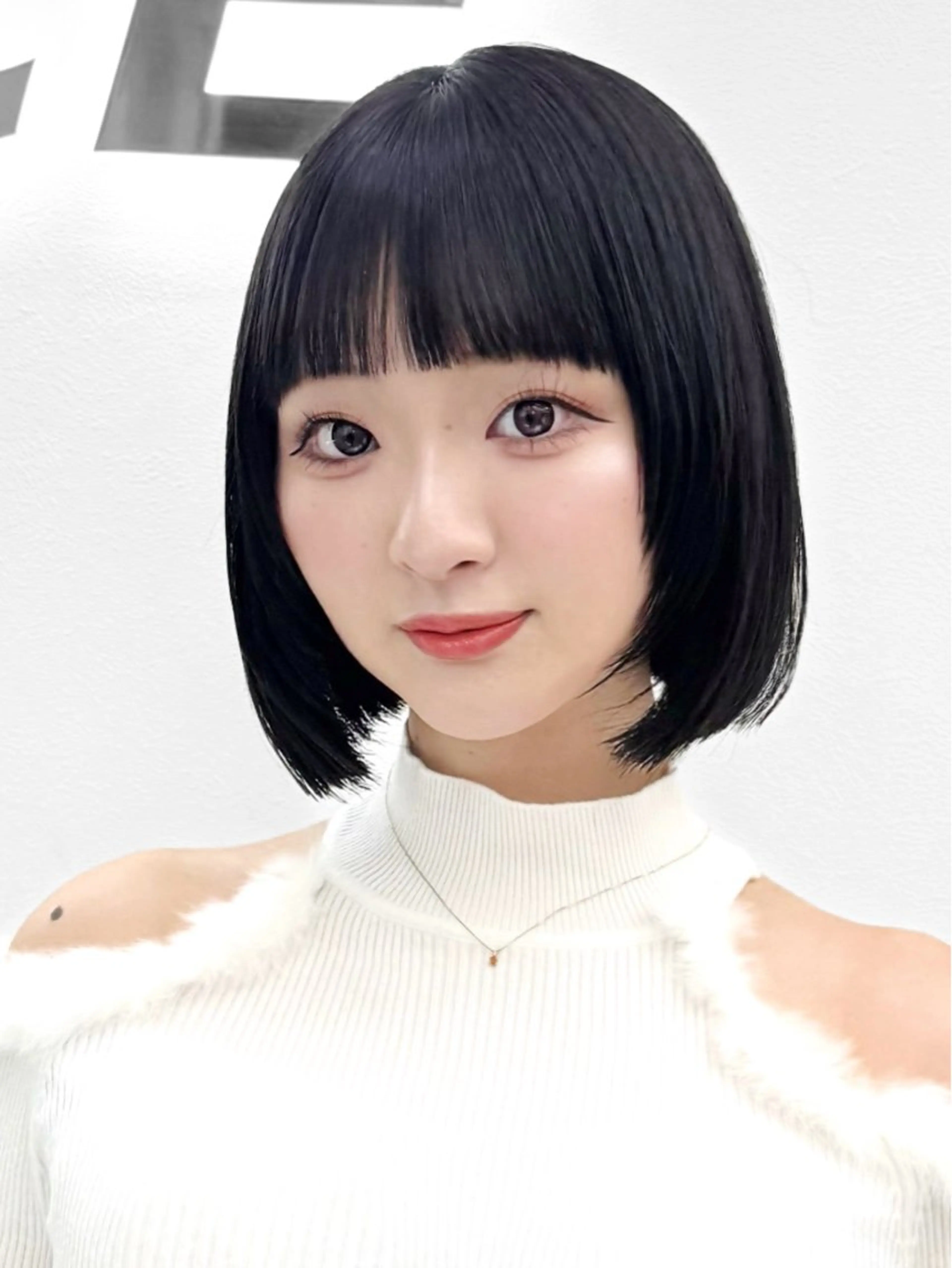 ショート カラー ヘアアレンジ カット ヘアカラー トリートメント ヘッドスパ ヘアセット 🇰🇷縮毛矯正× 韓国ボブ🩶ひかりのヘアスタイル