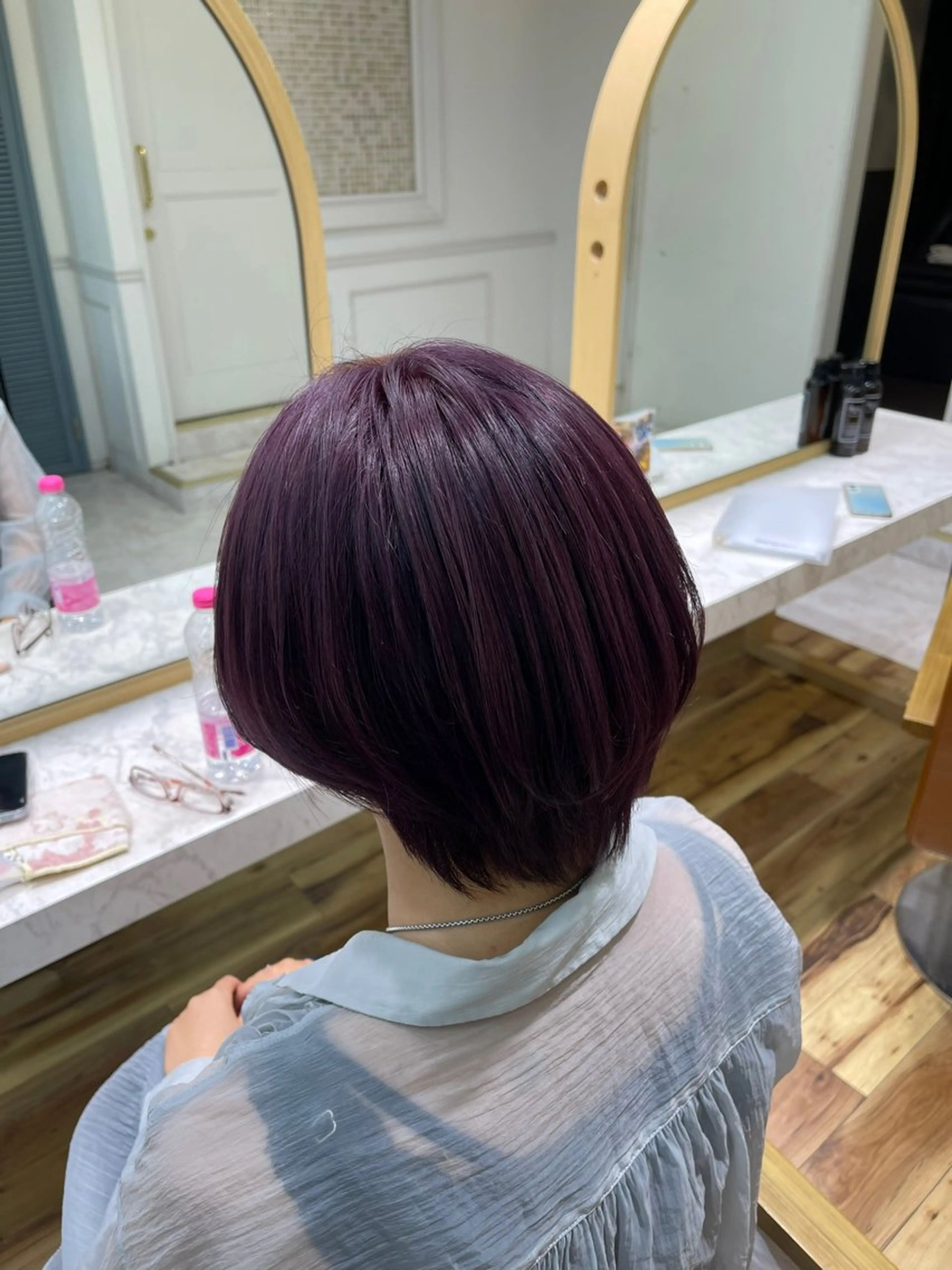 ショート カラー ヘアカラー 木村 咲花のヘアスタイル