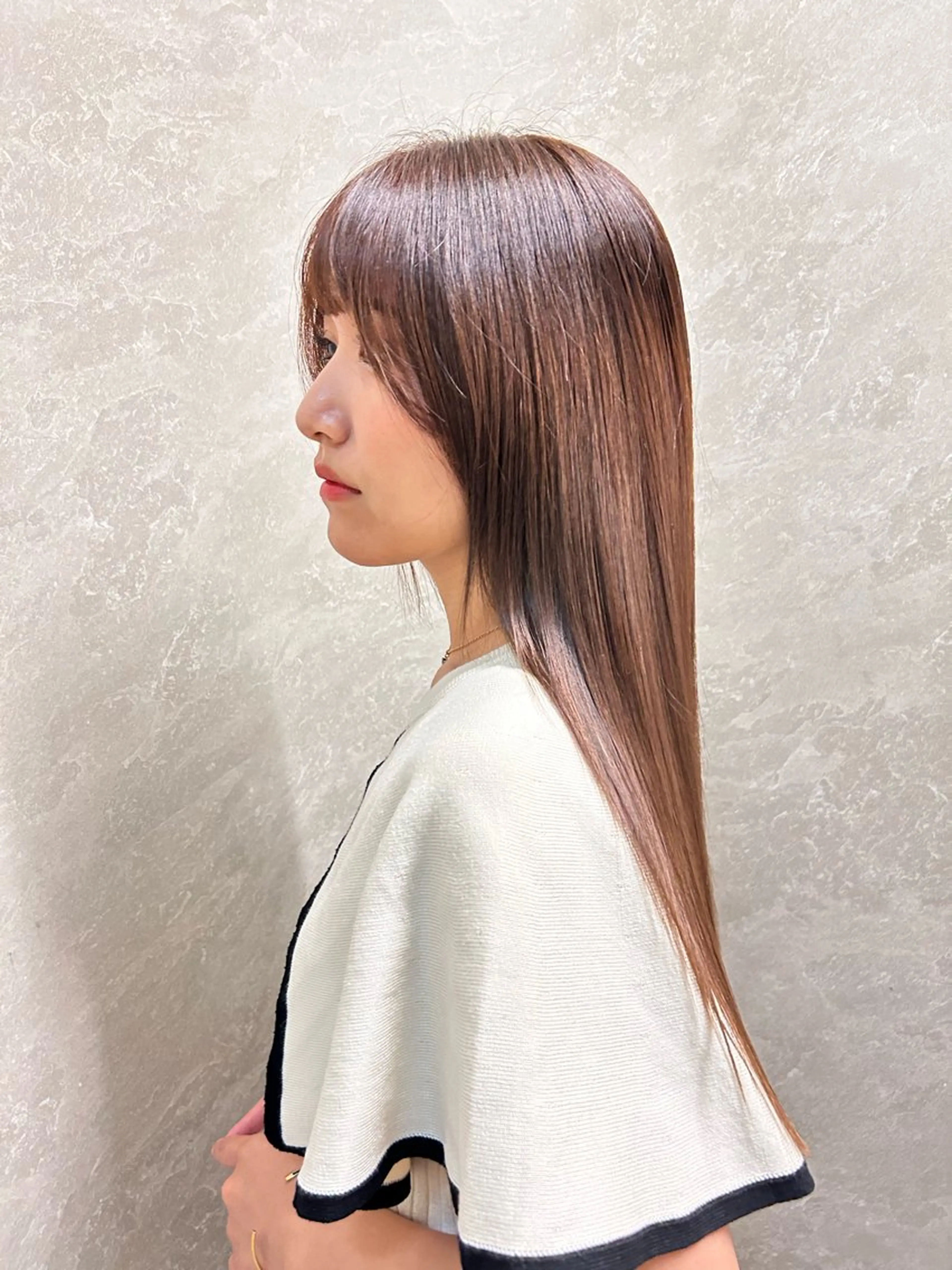 ロング 髪質改善 縮毛矯正 ally新百合ヶ丘 フジムラユウスケのヘアスタイル