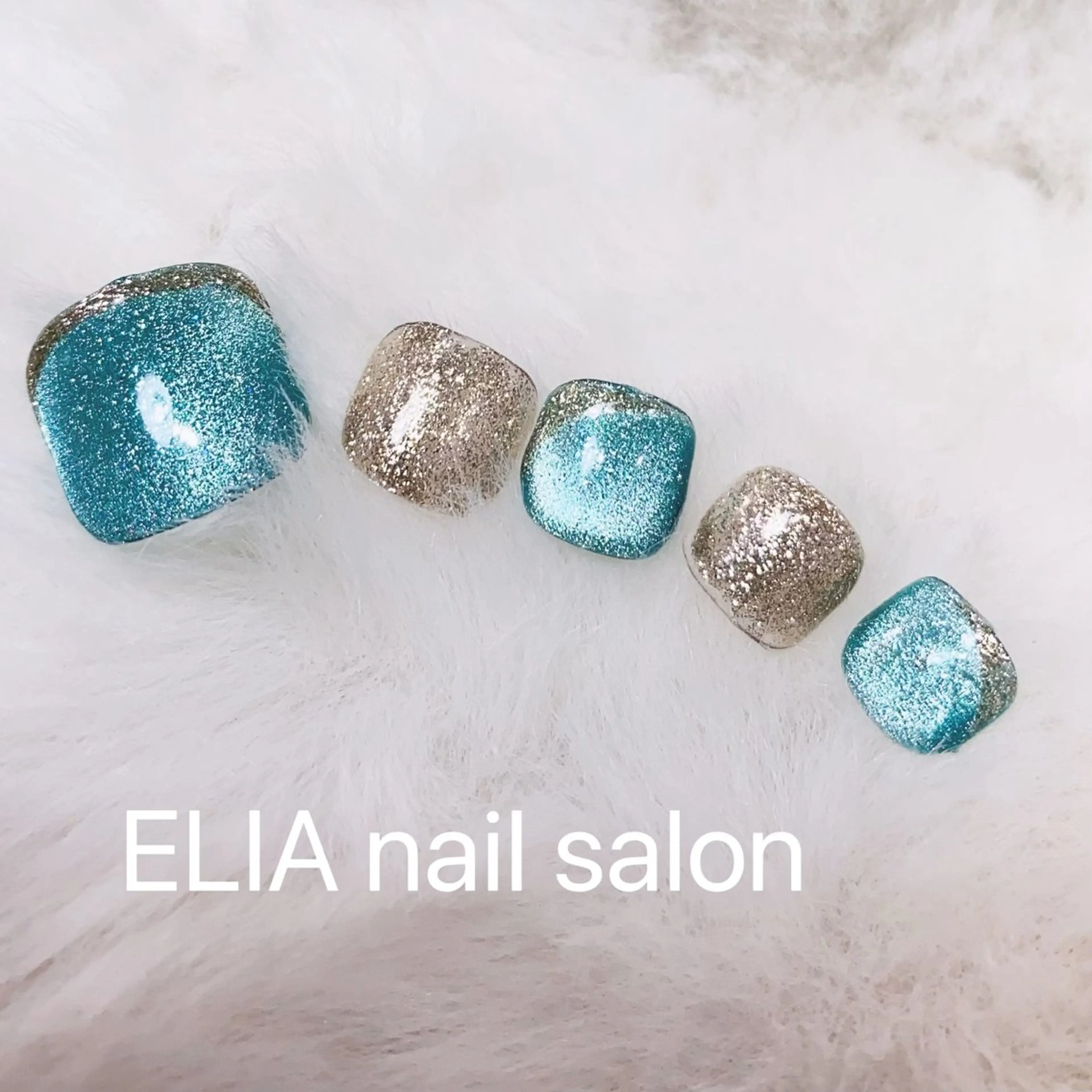 カラー フットネイル ELIA【エリア】 nailsalonのネイルデザイン