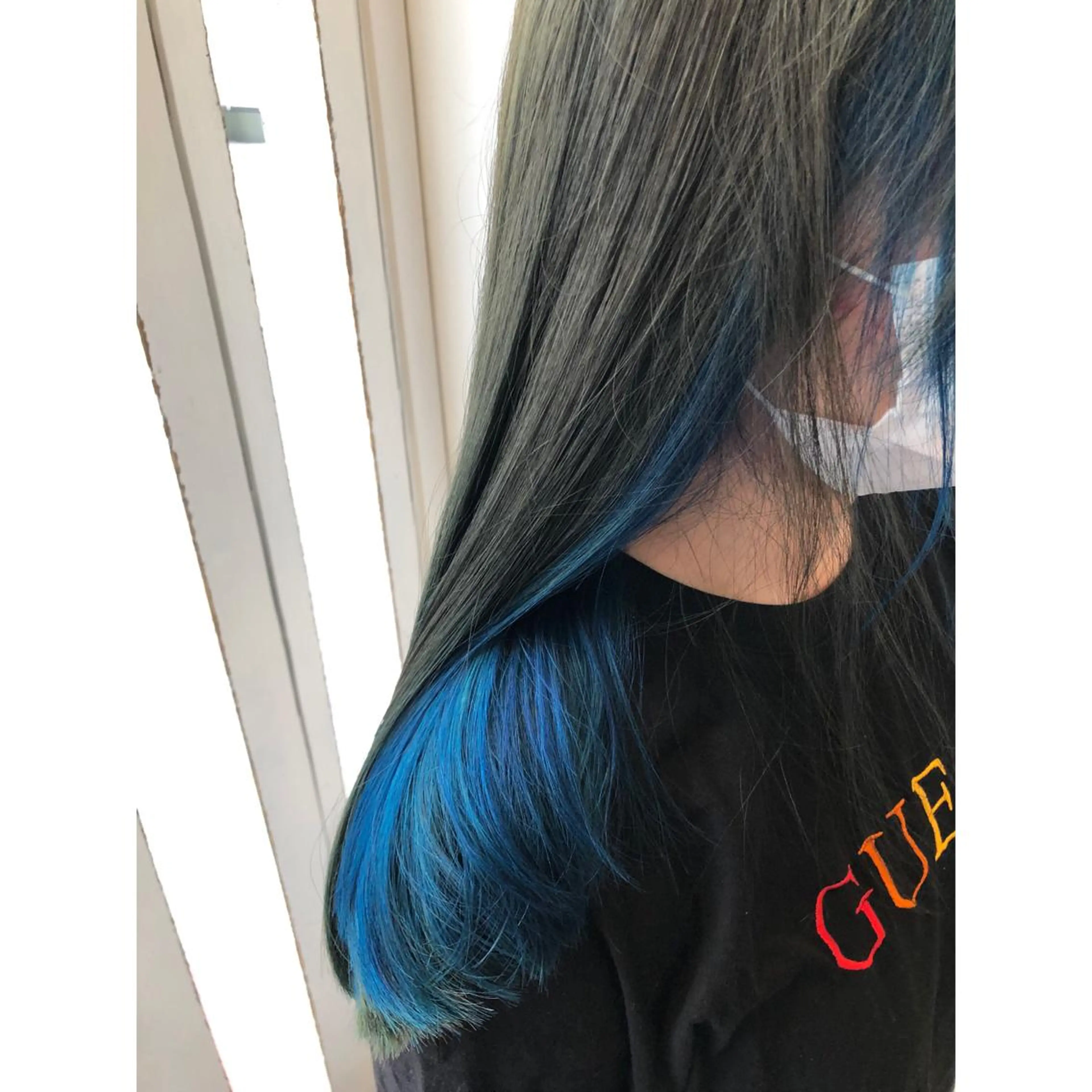 ミディアム カラー ブルーカラー インナーカラー ヘアカラー トリートメント ヘッドスパ パーソナルカラー診断 できます　木曽　主博のヘアスタイル