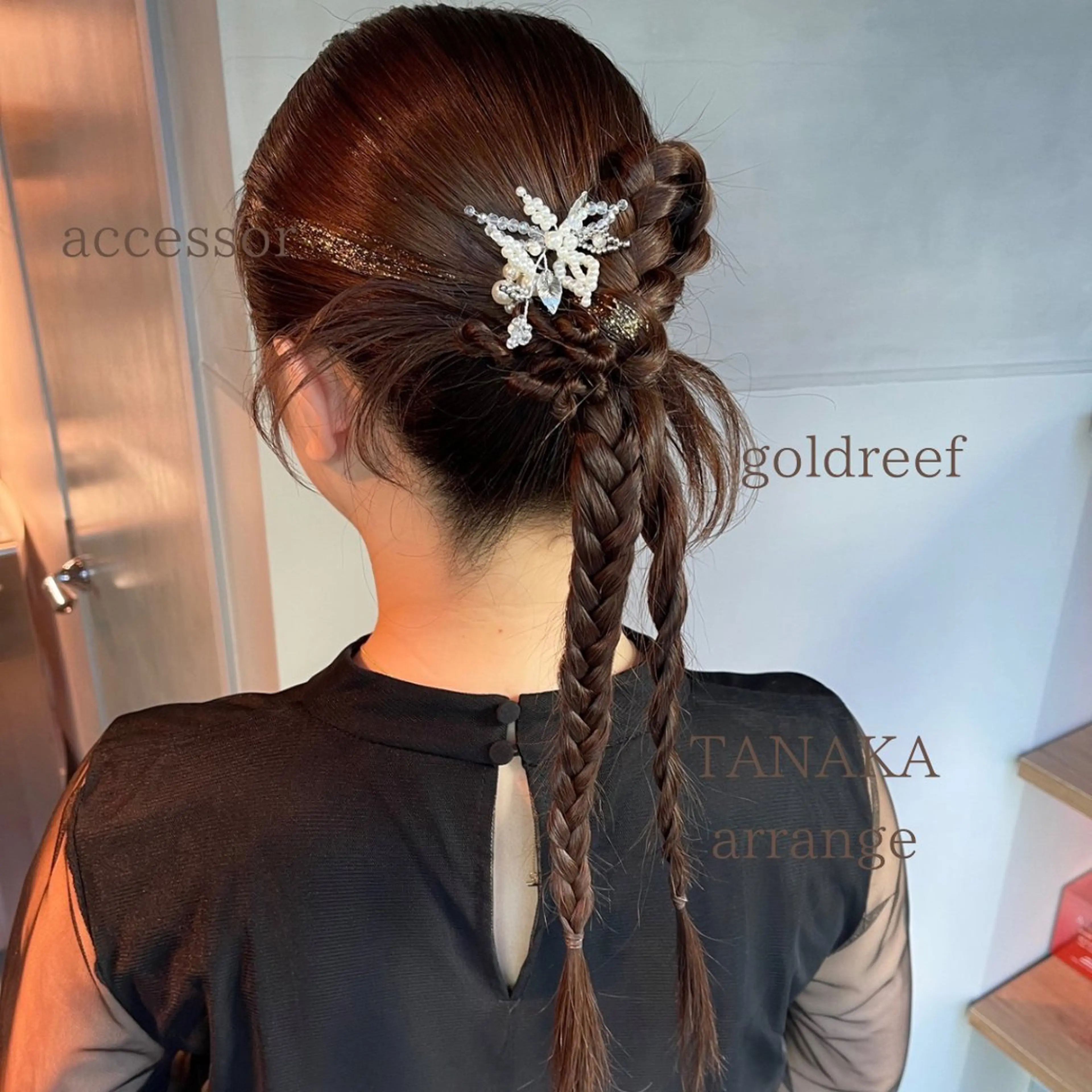 ヘアアレンジ 結婚式・ブライダル 卒業式のヘアスタイル ヘアセット charm《銀座》 ヘアセット/縮毛矯正のヘアスタイル