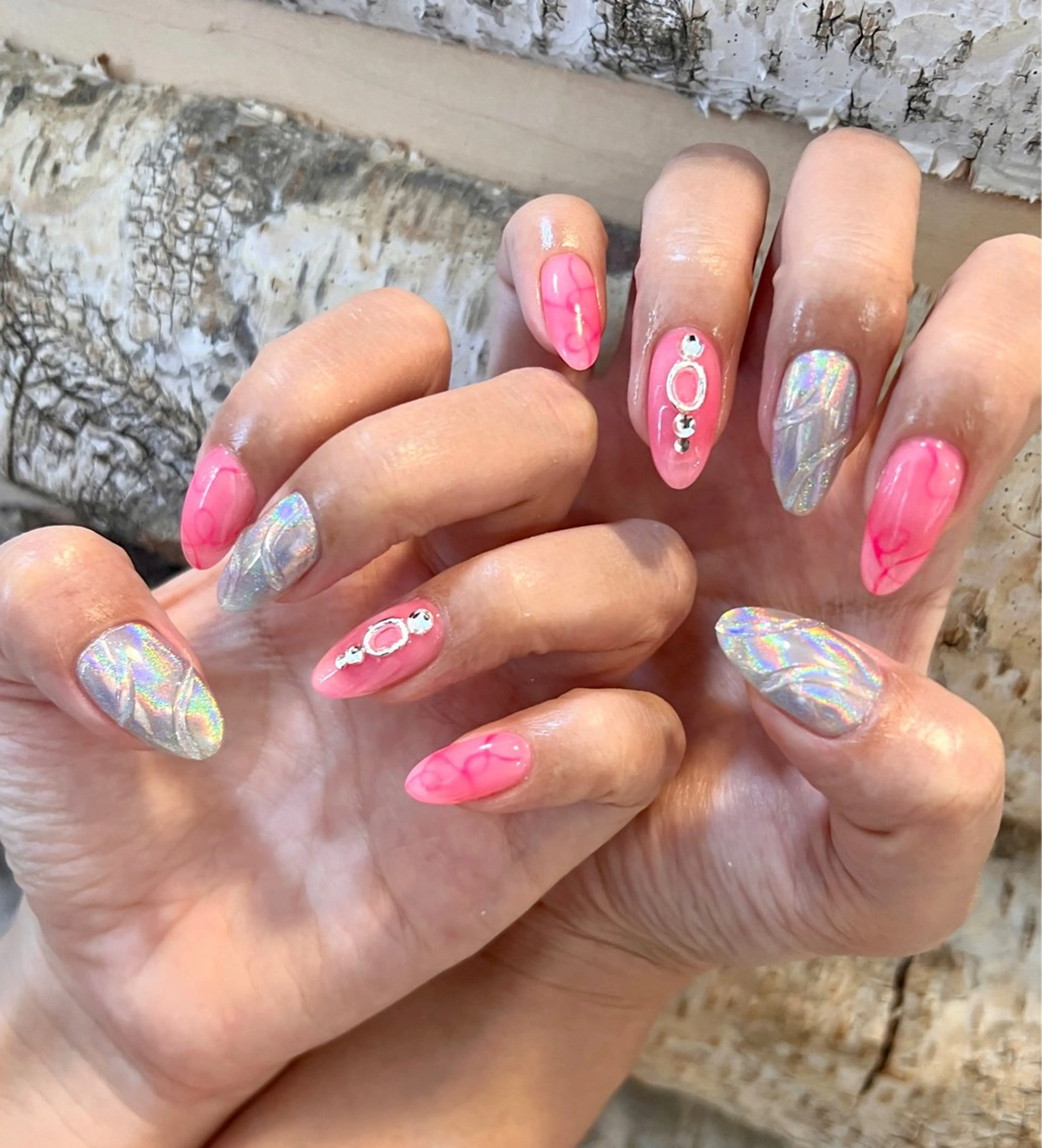 ネイル アートネイル ハンドネイル いちじゅう あおいのネイルデザイン