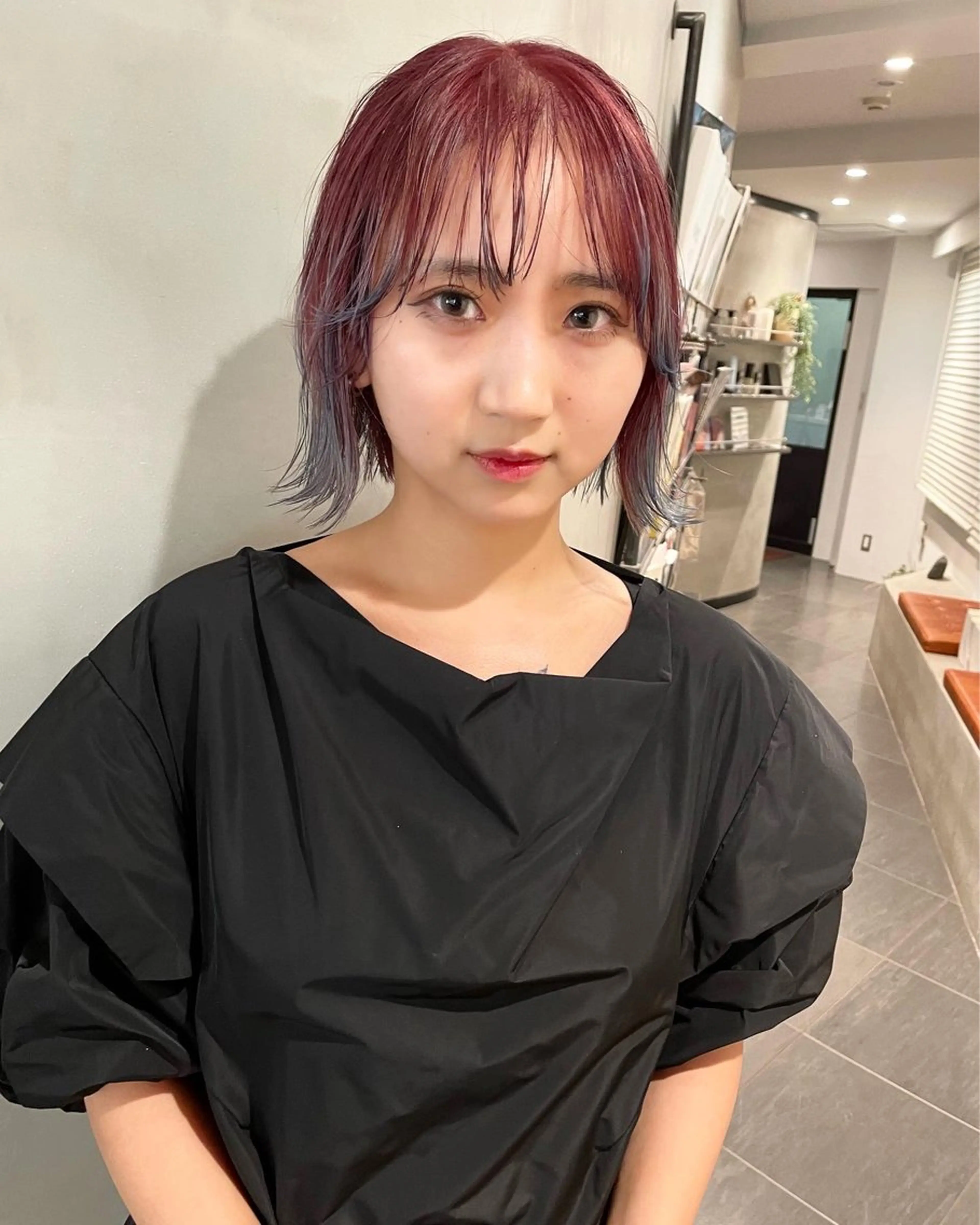 ショート カラー ヘアカラー トリートメント 優 作のヘアスタイル