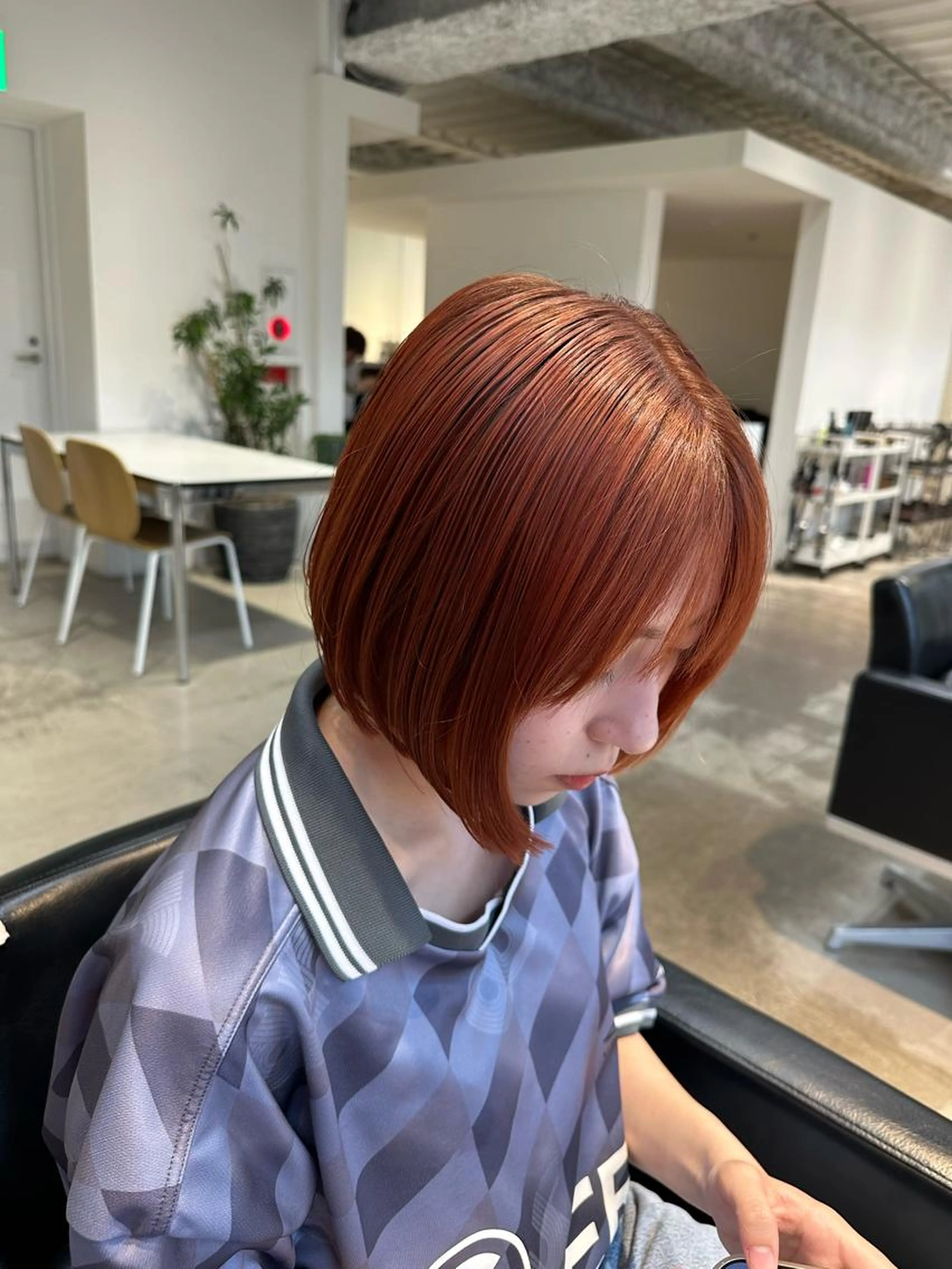 カラー+ 前髪カット+高保湿トリートメントの写真