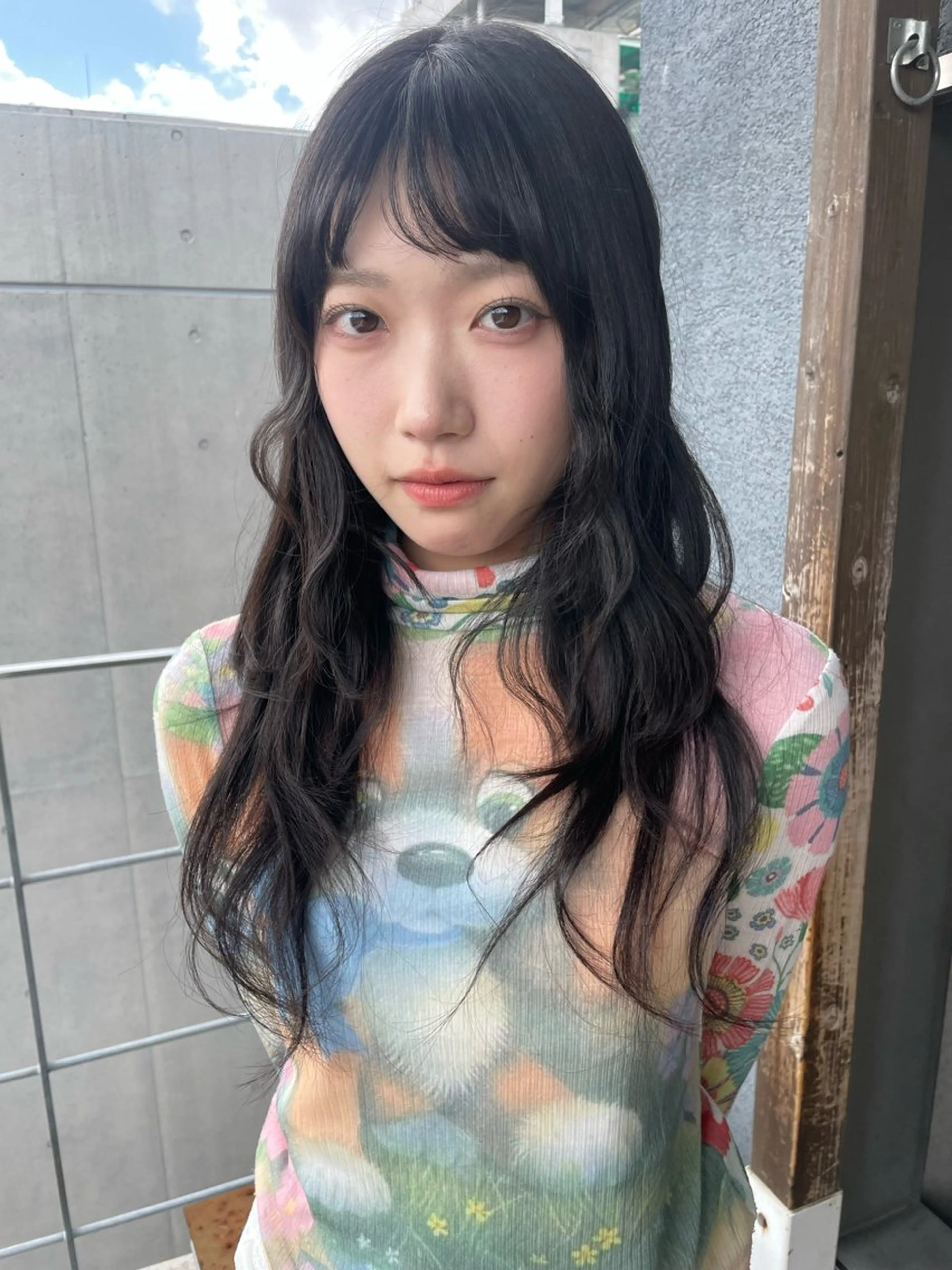 ロング パーマ Nalu pu loa hachi所属・金尾 凜のヘアスタイル