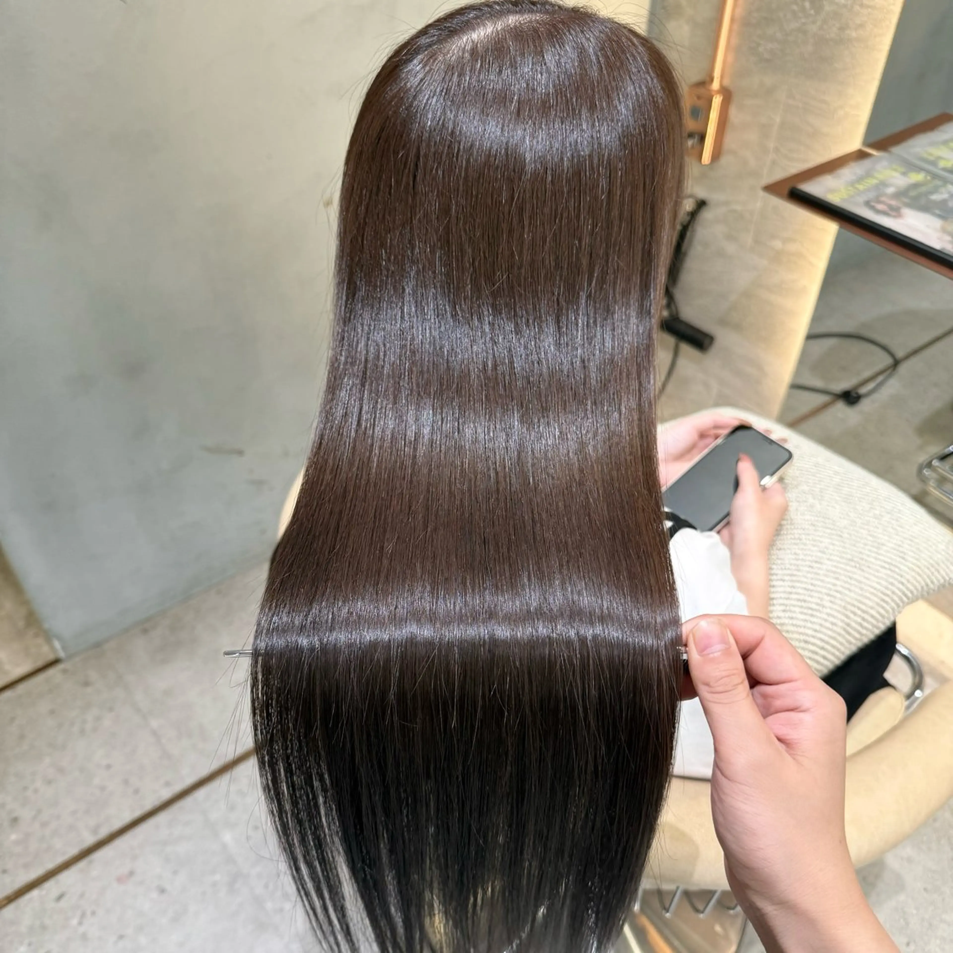 ロング カラー 縮毛矯正 トリートメント カット 縮毛矯正 トリートメント 縮毛矯正/ 髪質改善/浅見拓哉のヘアスタイル