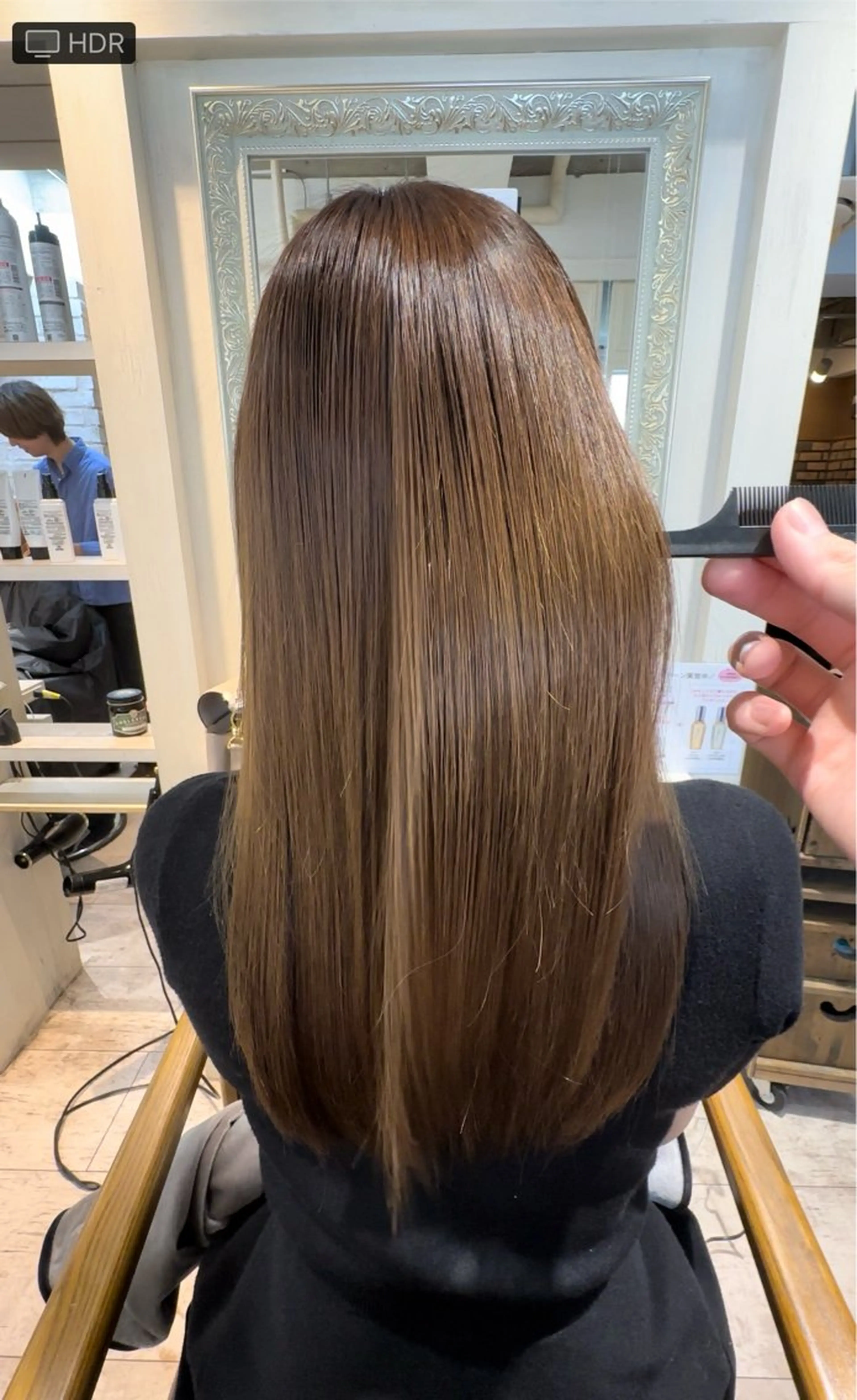 セミロング セミロングパーマ 髪質改善 縮毛矯正 トリートメント 酸性ストレート ヘアカラー 金子侑史 /縮毛矯正の人のヘアスタイル