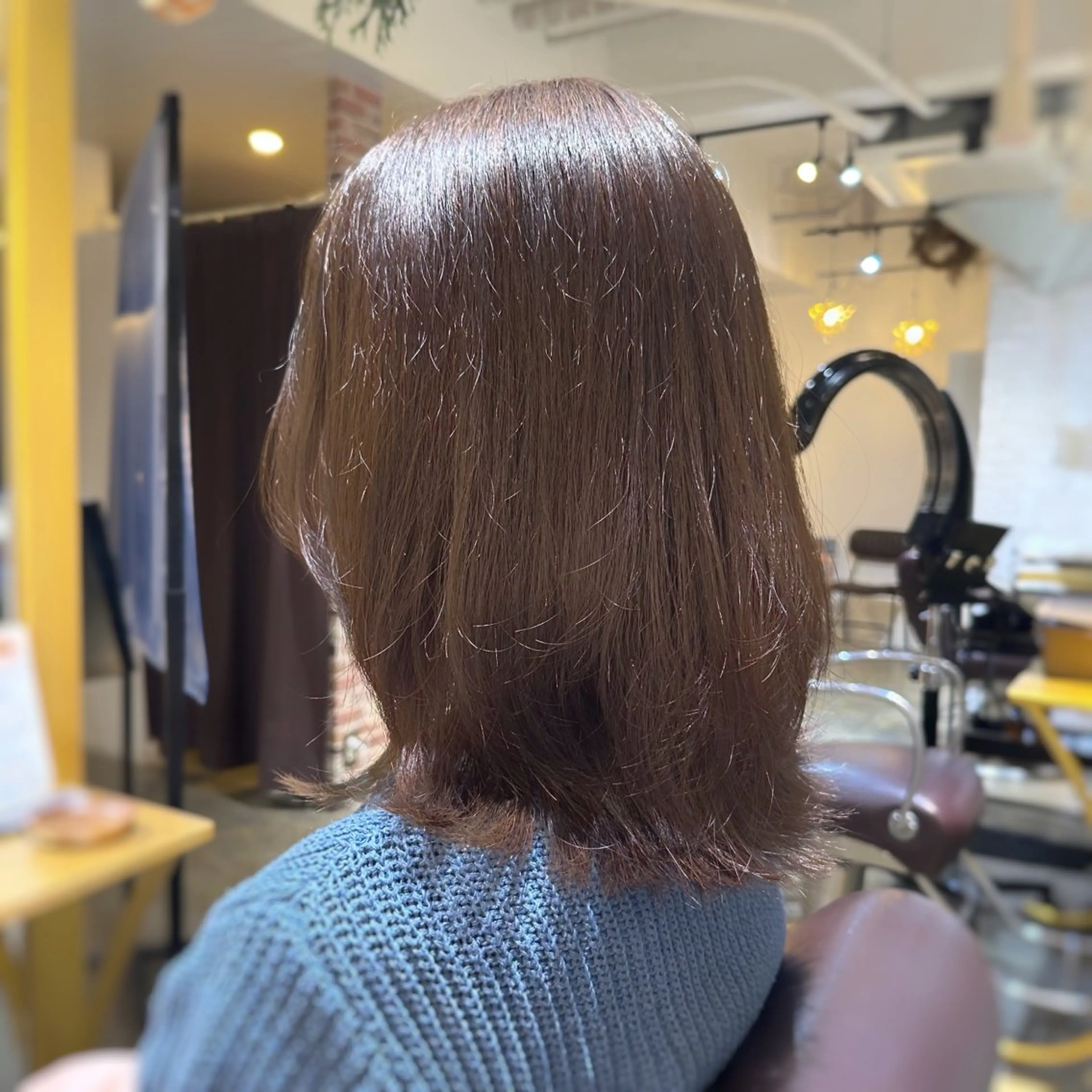 ミディアム ヘアカラー 艶カラー/縮毛矯正‎ 💛Sakiのヘアスタイル