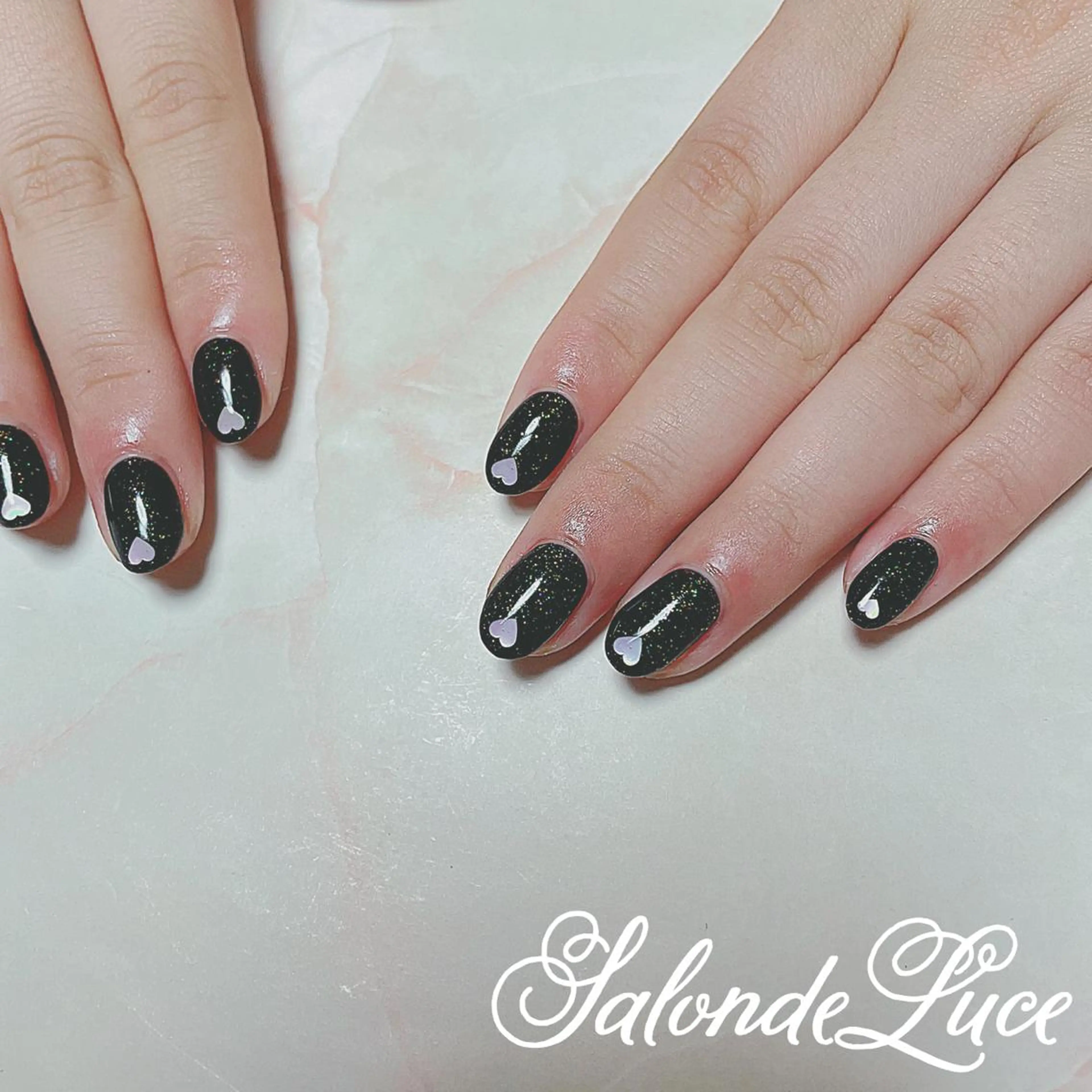 ネイル ハート バレンタイン Salon de Luceのネイルデザイン