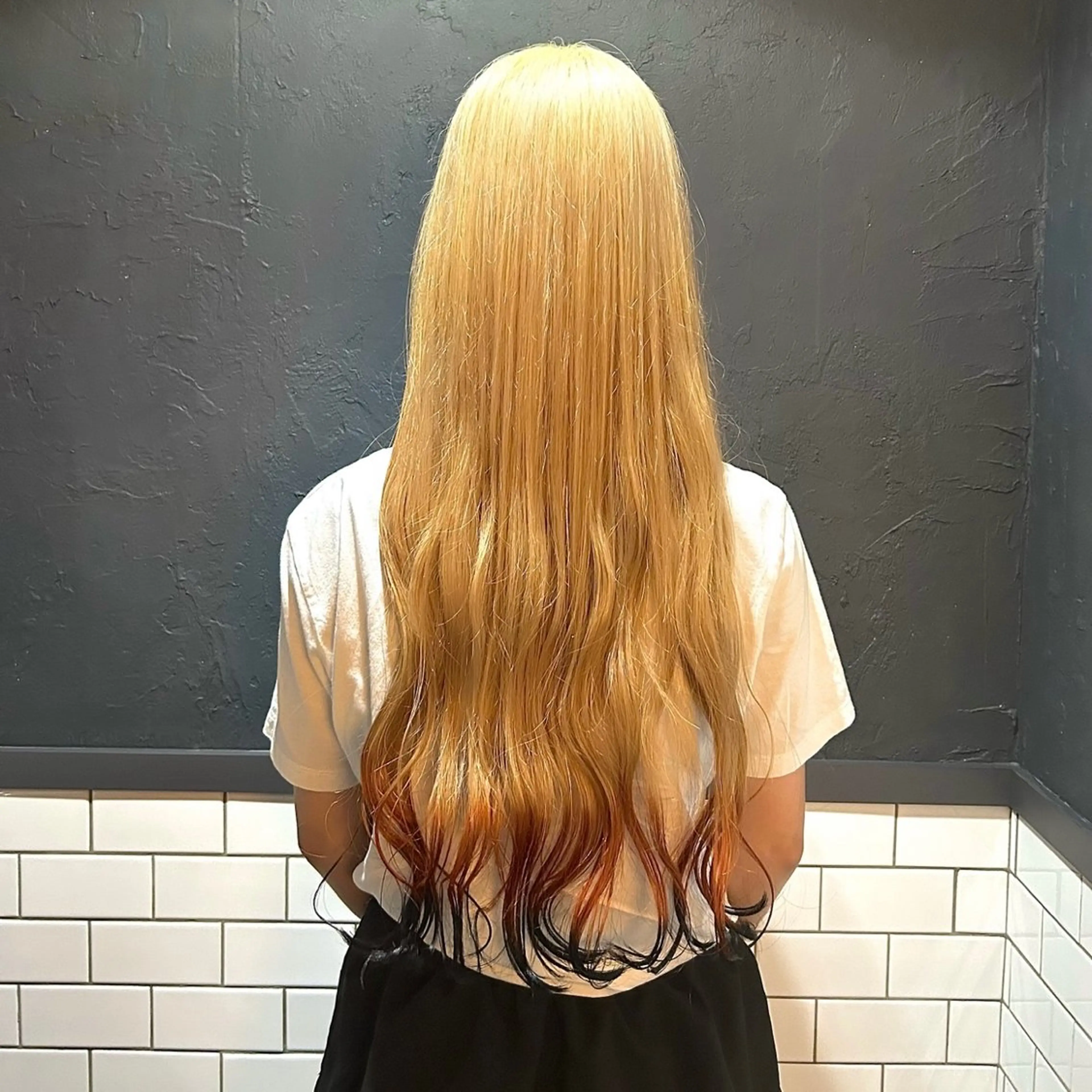 ロング カラー 狐カラー ユメナ ̖́-のヘアスタイル