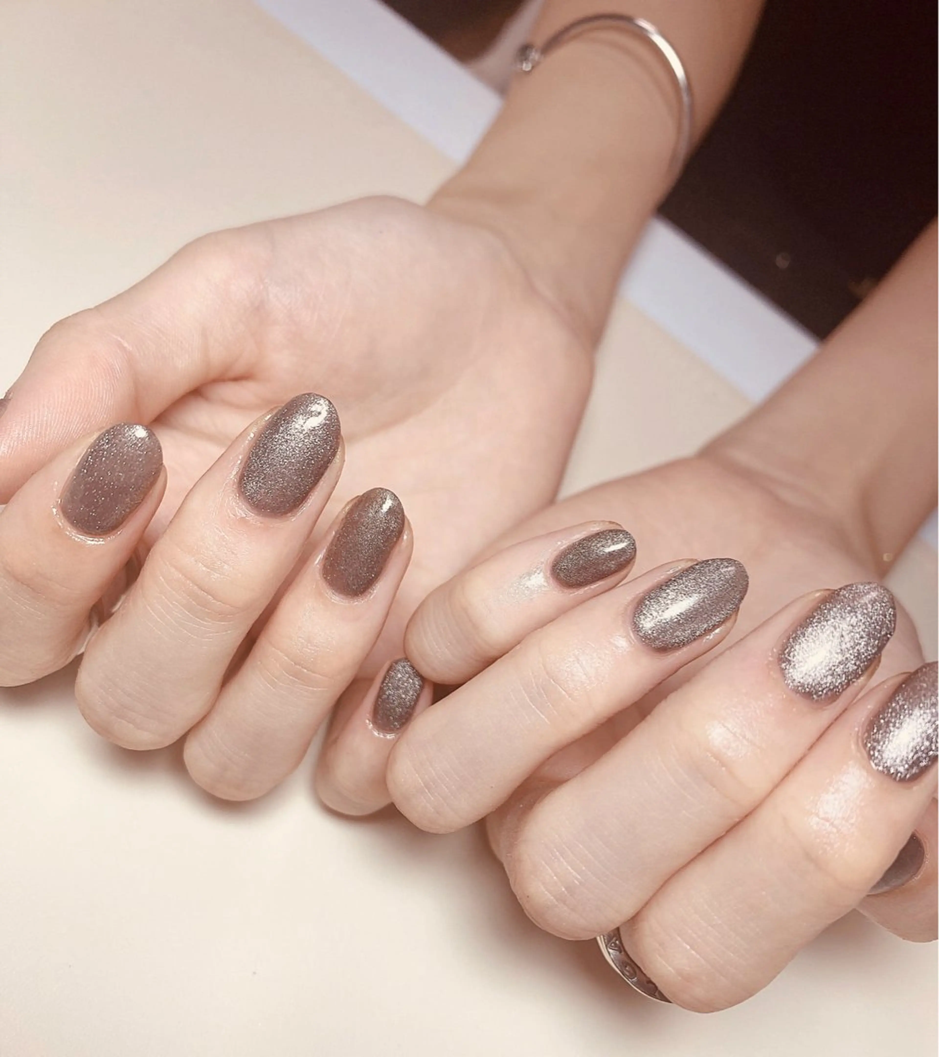 ネイル マグネットネイル ハンドネイル Nail Salon K 🧸美爪育成のネイルデザイン