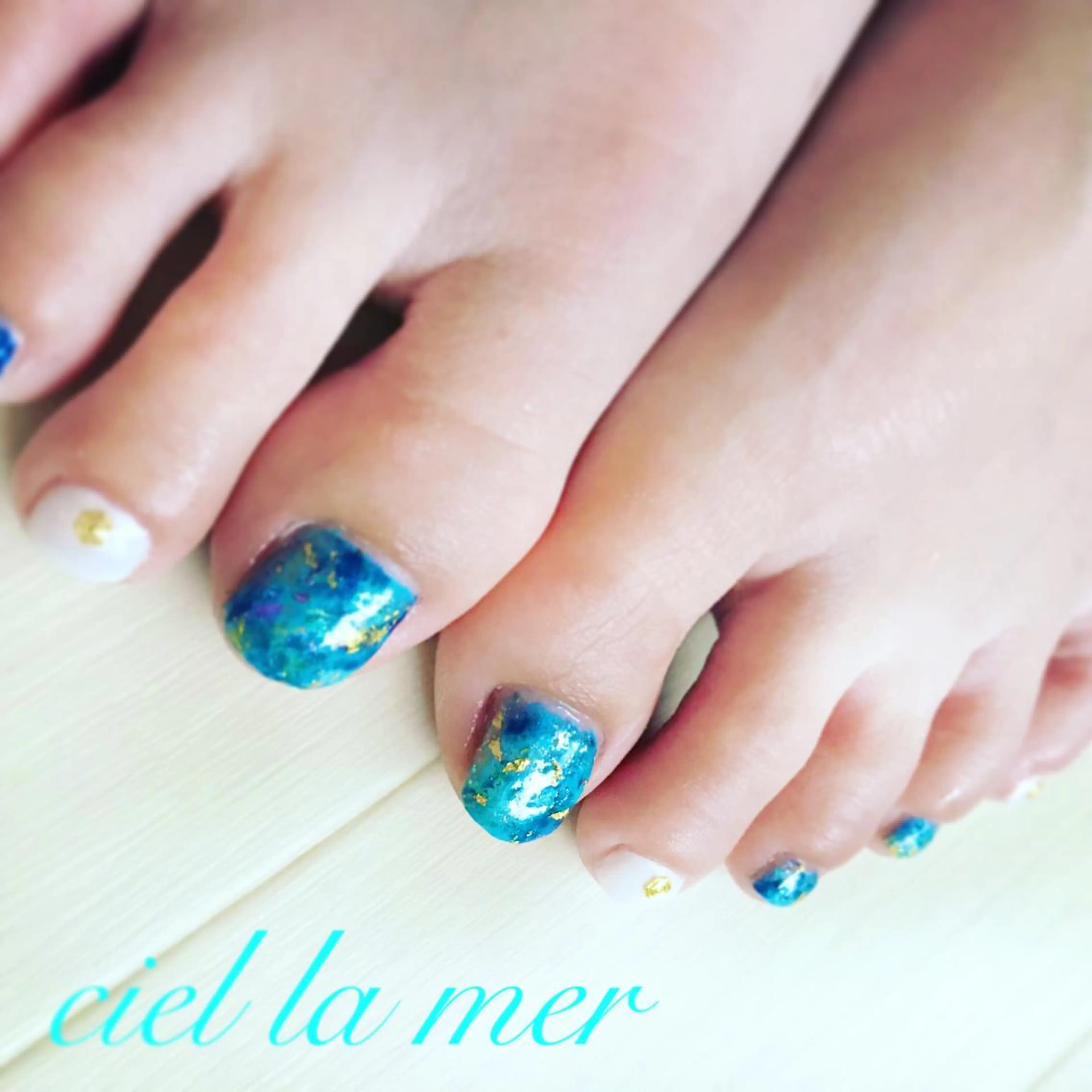 ネイル ハンドネイル フットネイル ciel la merのネイルデザイン
