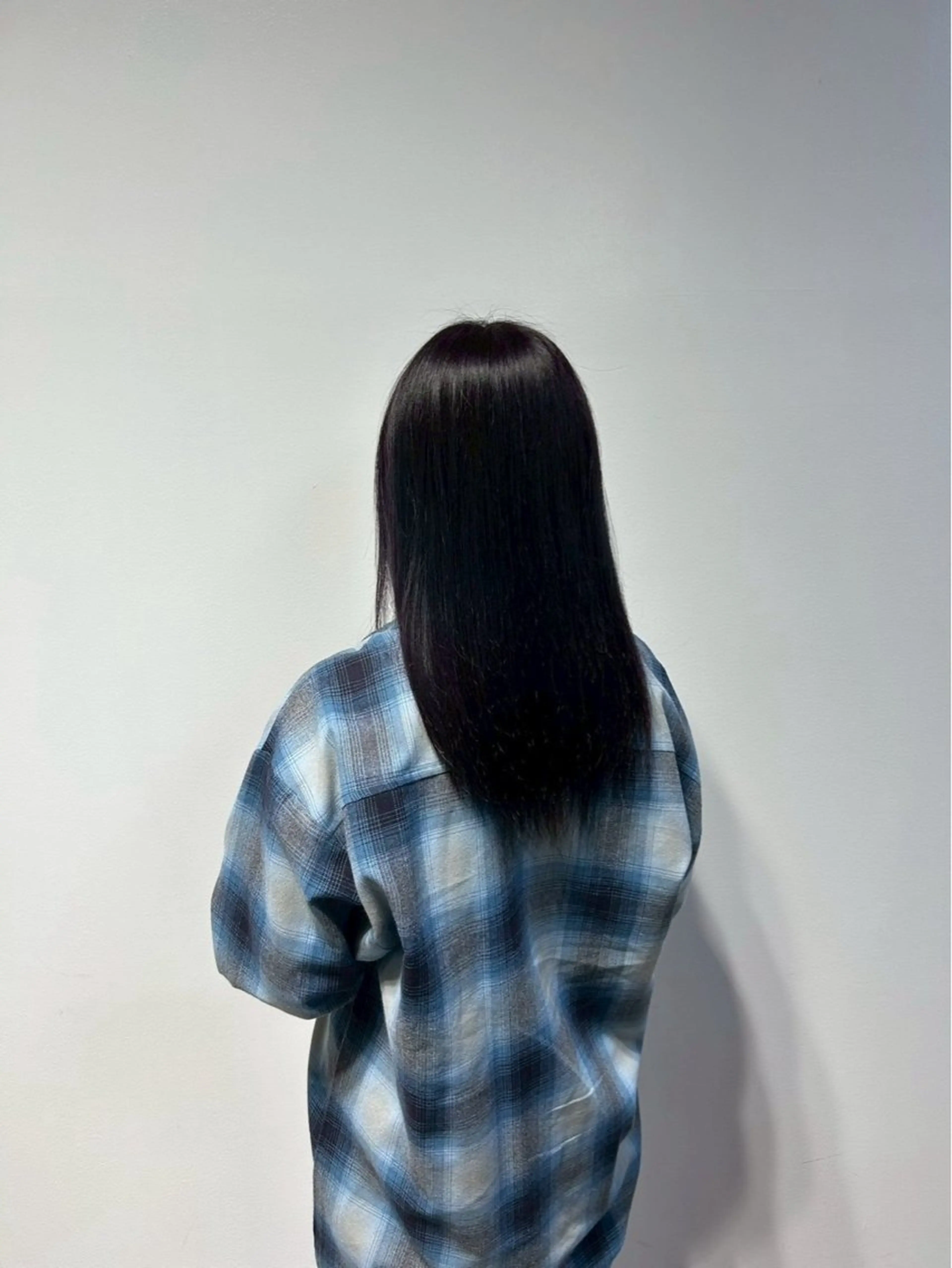 ロング カラー グレージュ ラベンダーカラー ラベンダーグレージュ ラベンダーグレー ヘアカラー トリートメント ヒマリ/暖色/ 韓国ヘアのヘアスタイル