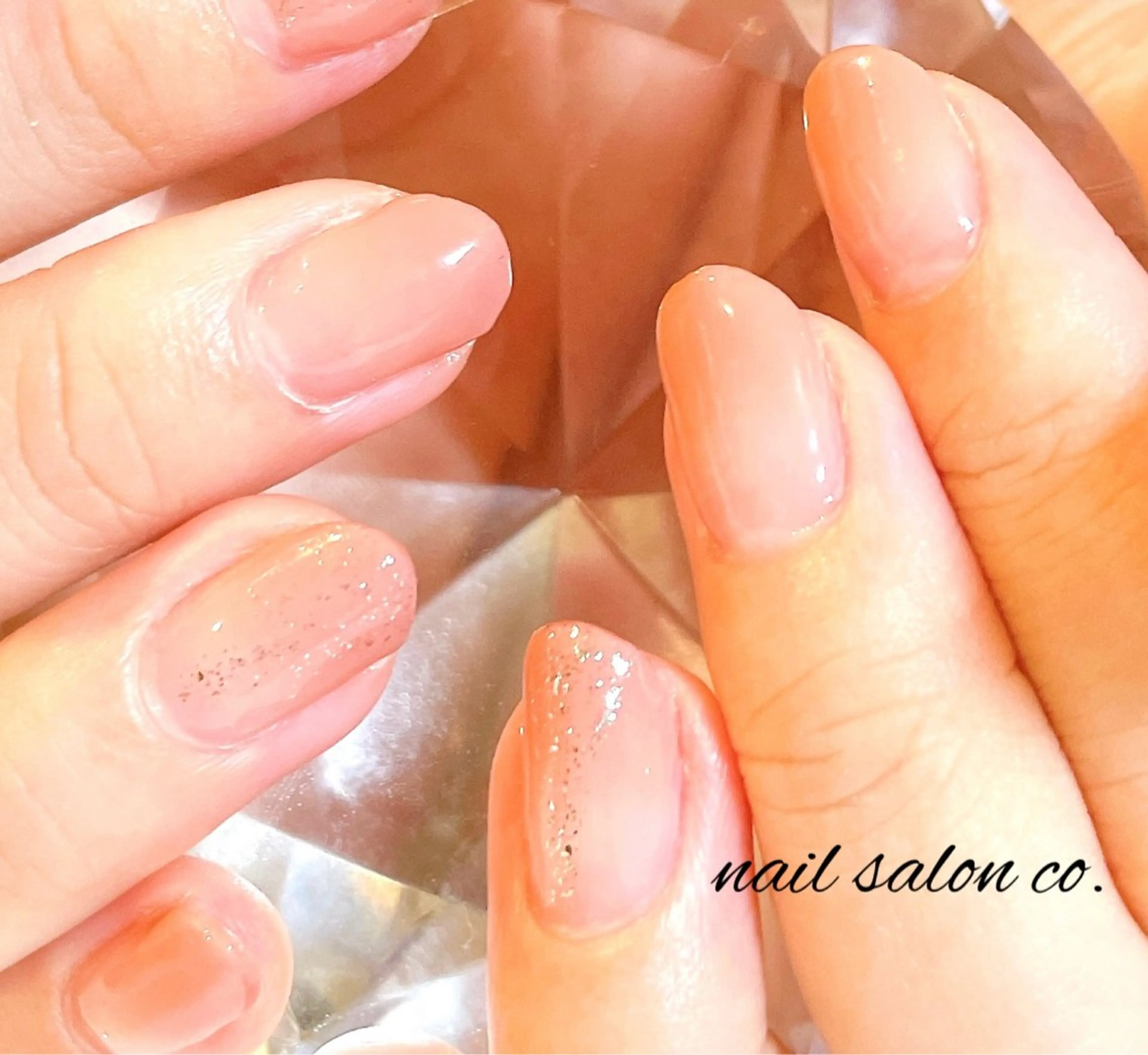 ネイル グラデーション ラメ(グリッター) オフィスネイル ハンドネイル kaz kazのネイルデザイン
