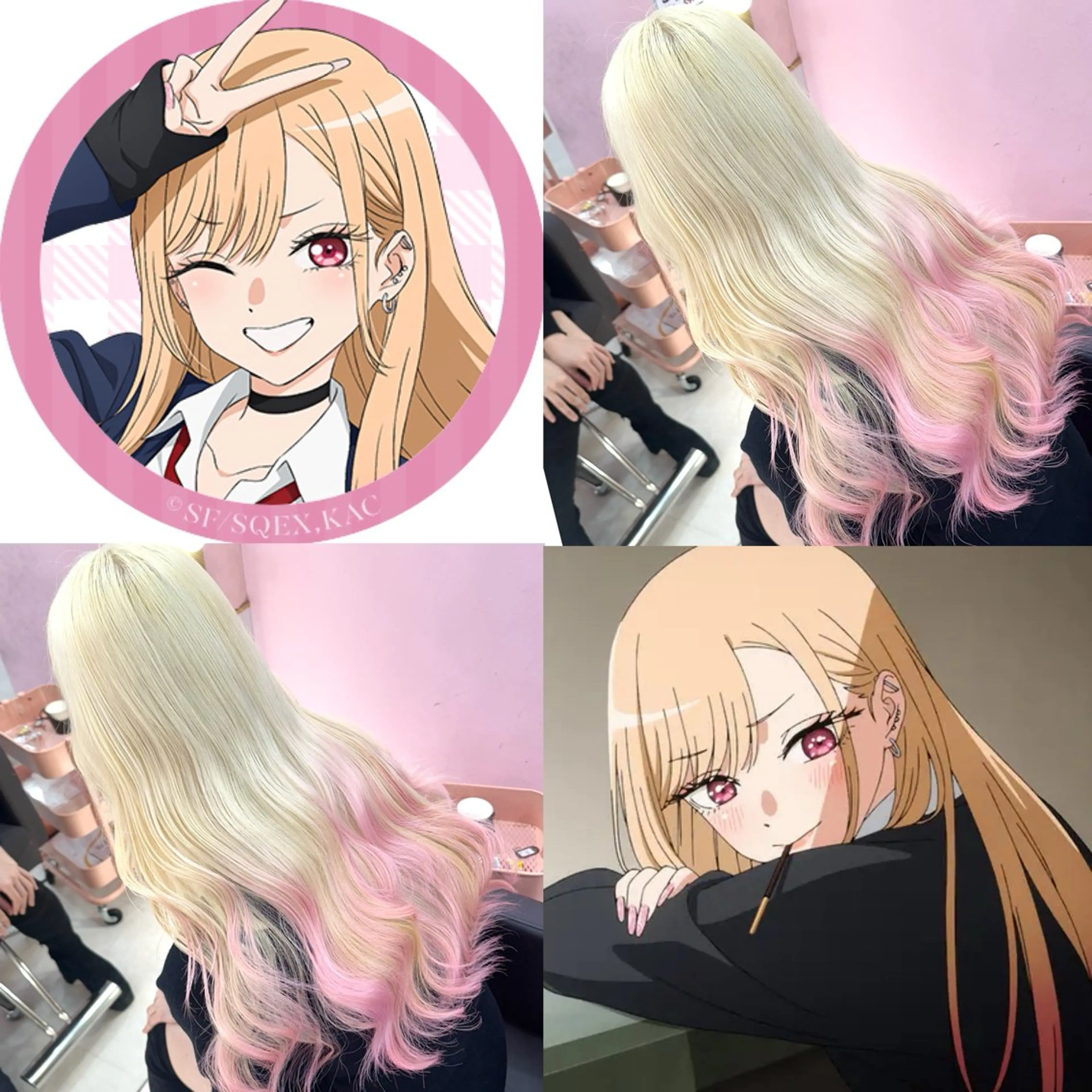 🌈ハイトーンデザイン🌈最高級ケアブリーチ+デザインカラー+トリートメント✨✨憧れの髪色 インナーカラー 韓国の写真