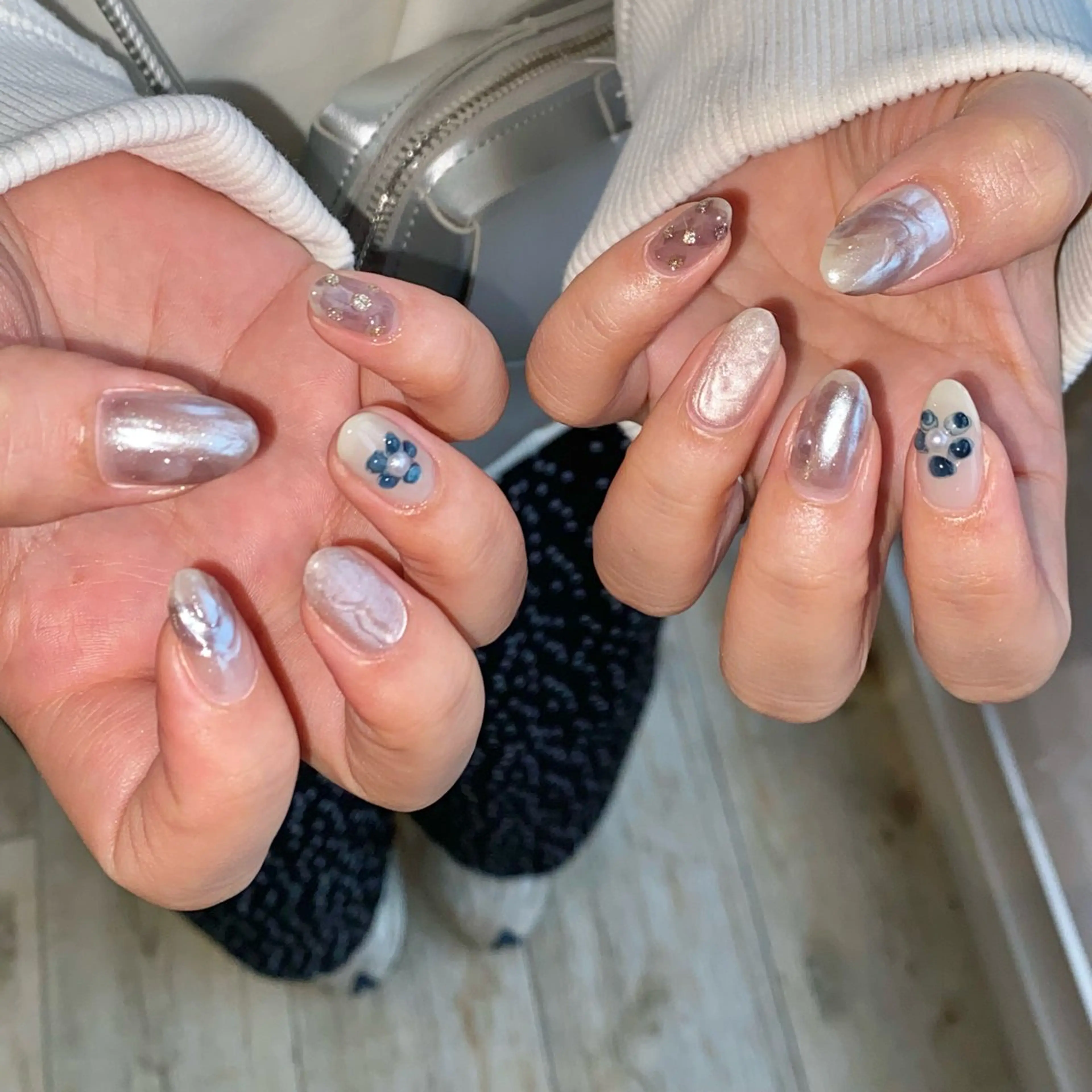 ネイル オーロラネイル ニュアンスネイル ハンドネイル Loca所属・nailsalon Locaのネイルデザイン