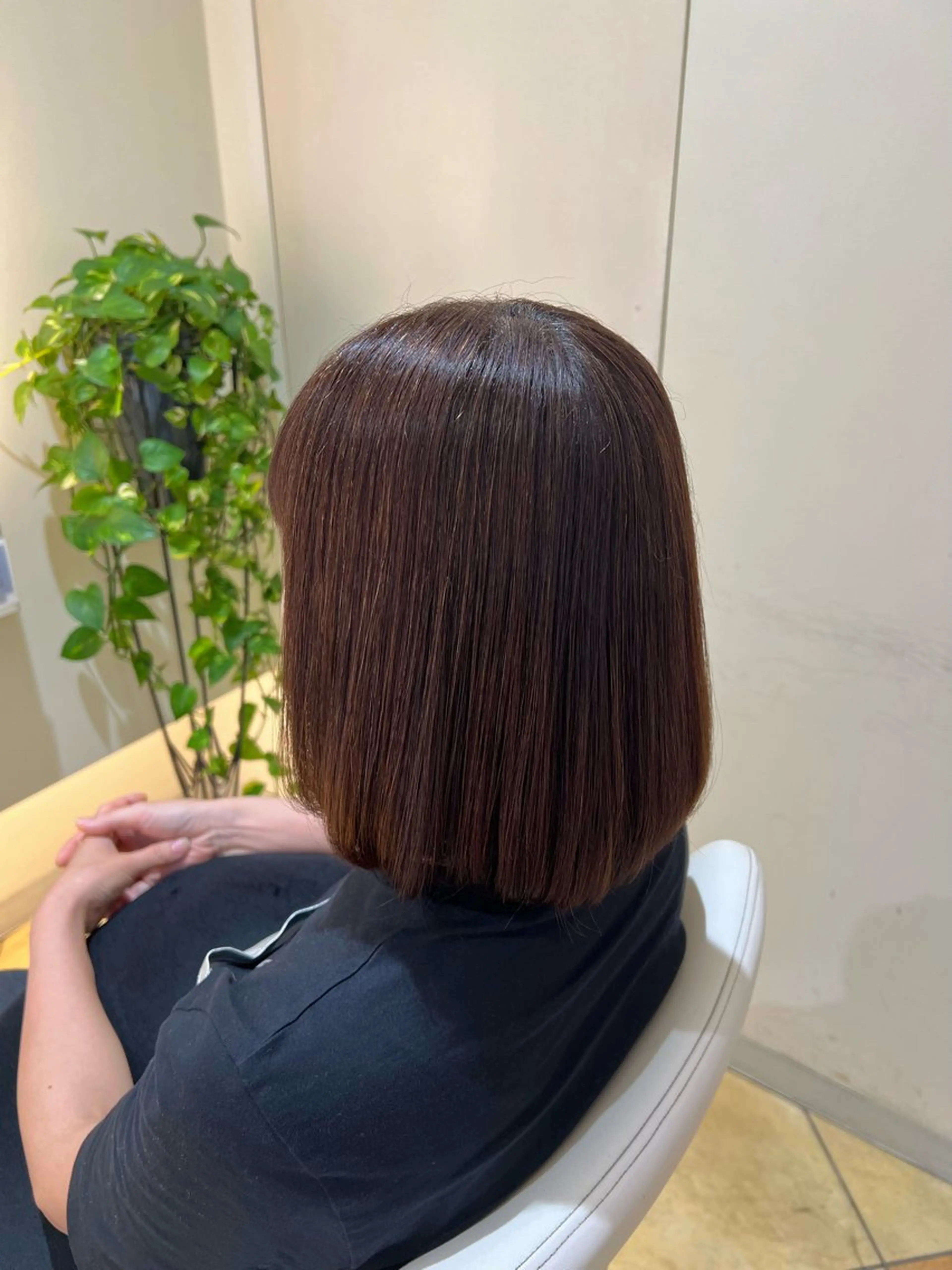 ショート 顔周りカット カット 縮毛矯正 トリートメント 吉澤 杏美のヘアスタイル