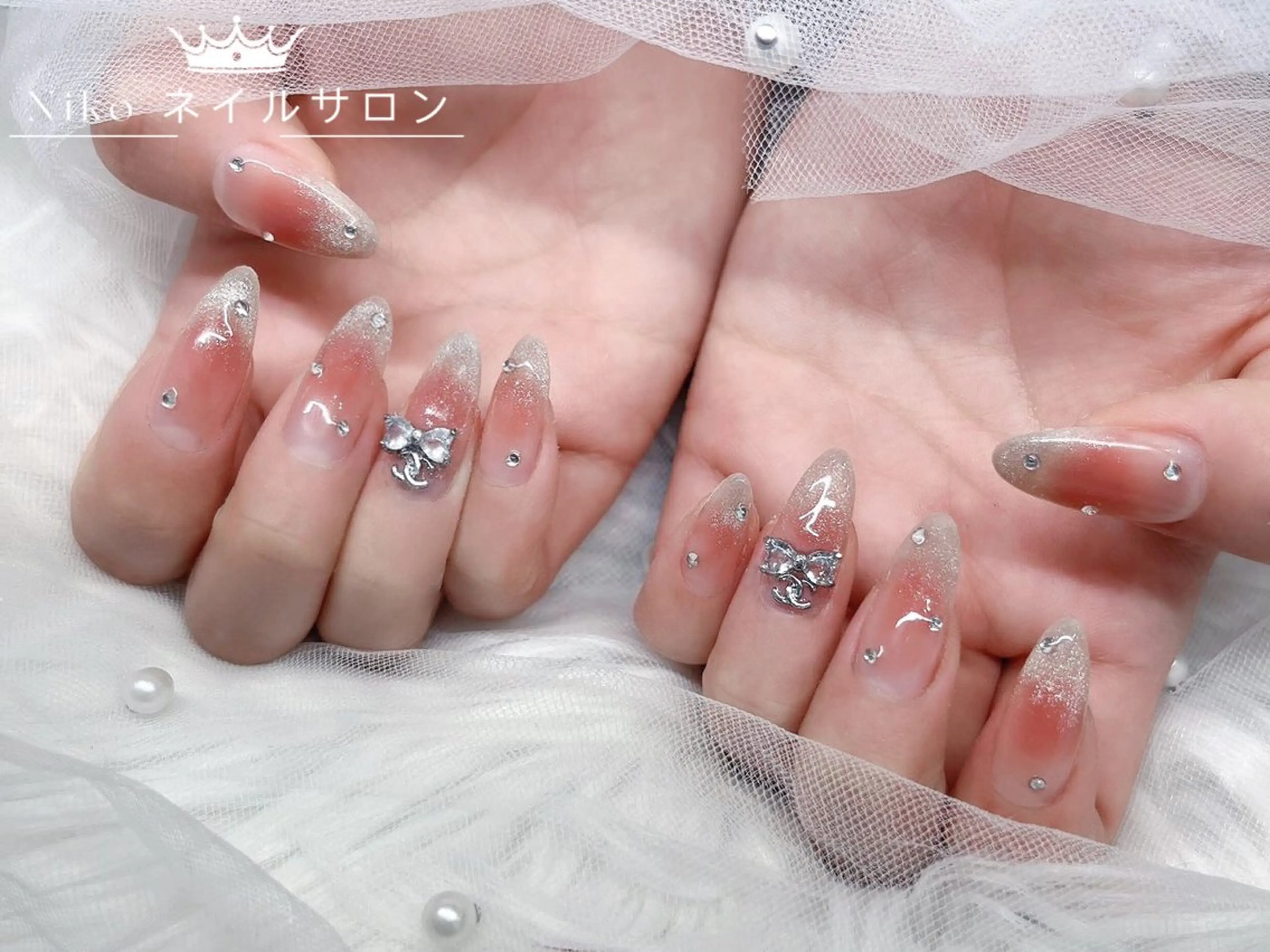 ネイル 長さ出し フットネイル フレンチネイル ジェルネイル 韓国ネイル ハンドネイル Nikoネイルサロン 高田馬場店のネイルデザイン